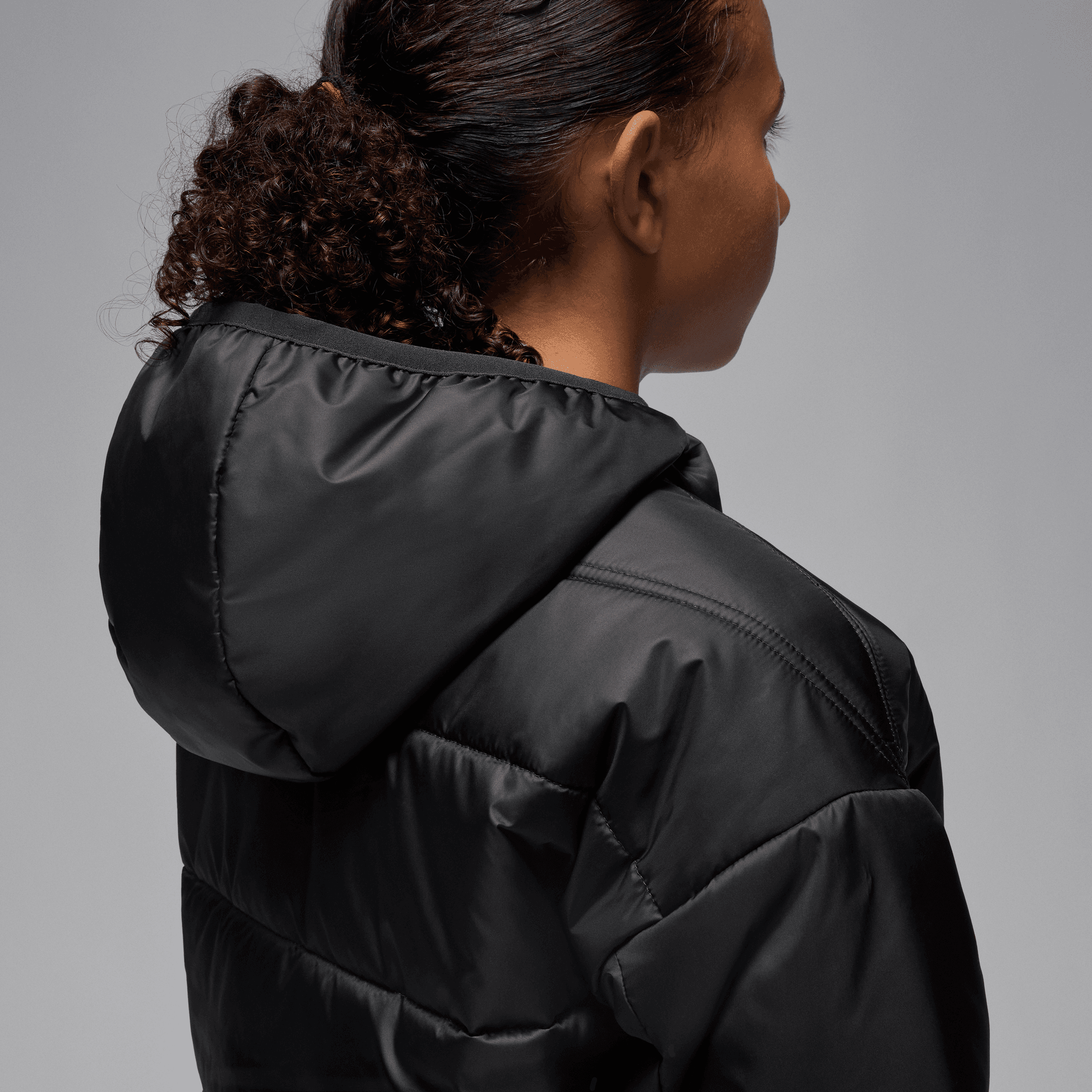 PSG Jordan Academy Pro Therma Fit Down Jacket - Black - Kids, , rebel_hi-res