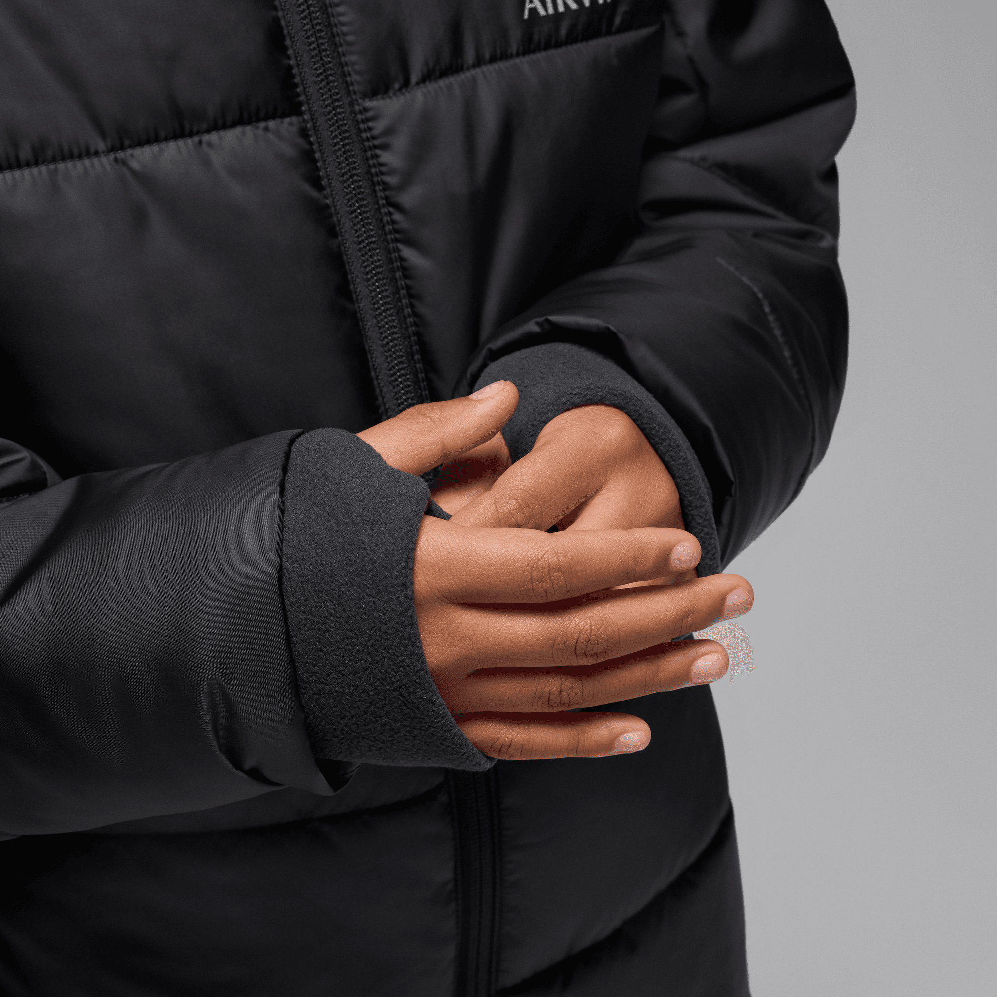 PSG Jordan Academy Pro Therma Fit Down Jacket - Black - Kids, , rebel_hi-res