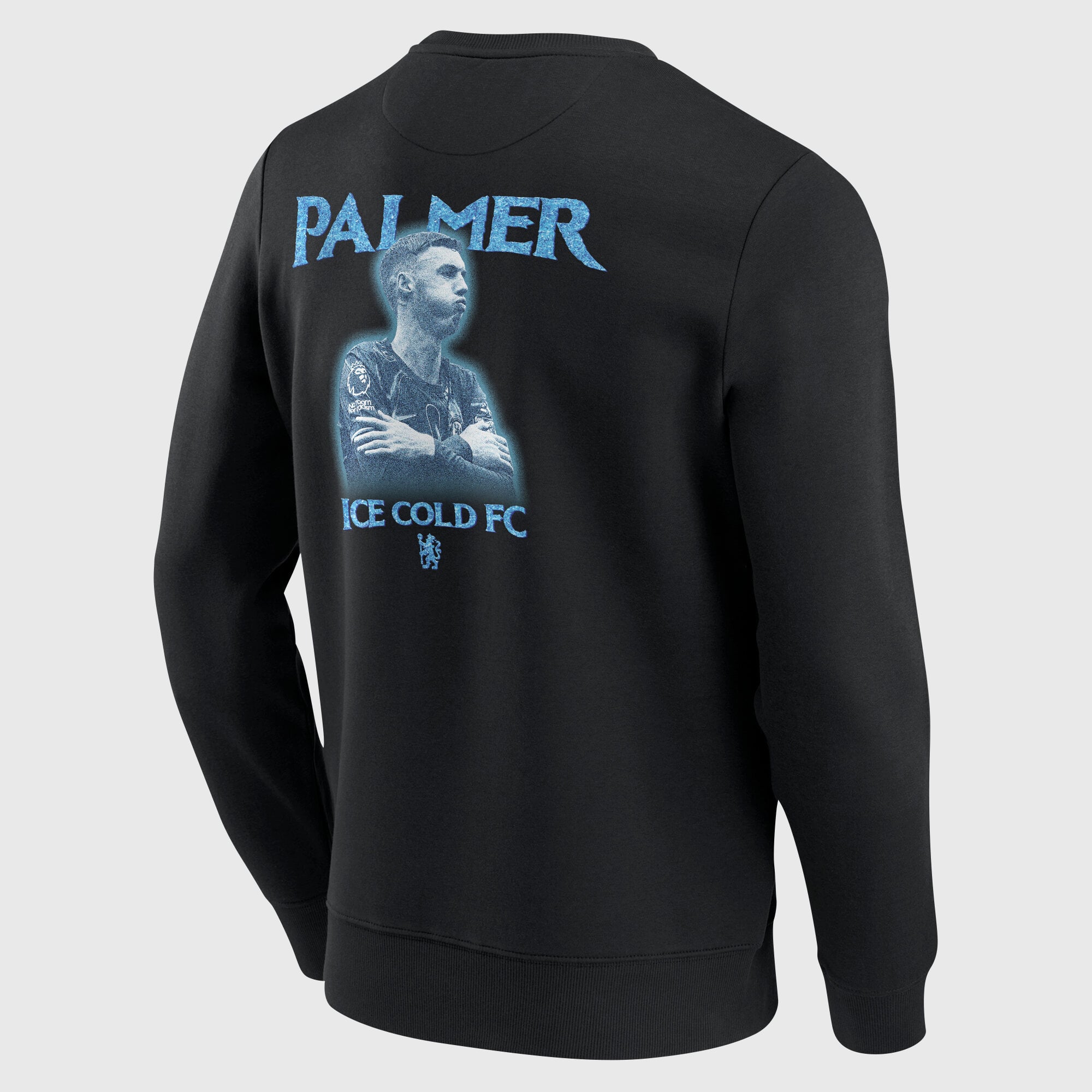 Chelsea Cole Palmer Ice Cold FC Graphic Crew Sweatshirt - Black - Mens, , rebel_hi-res