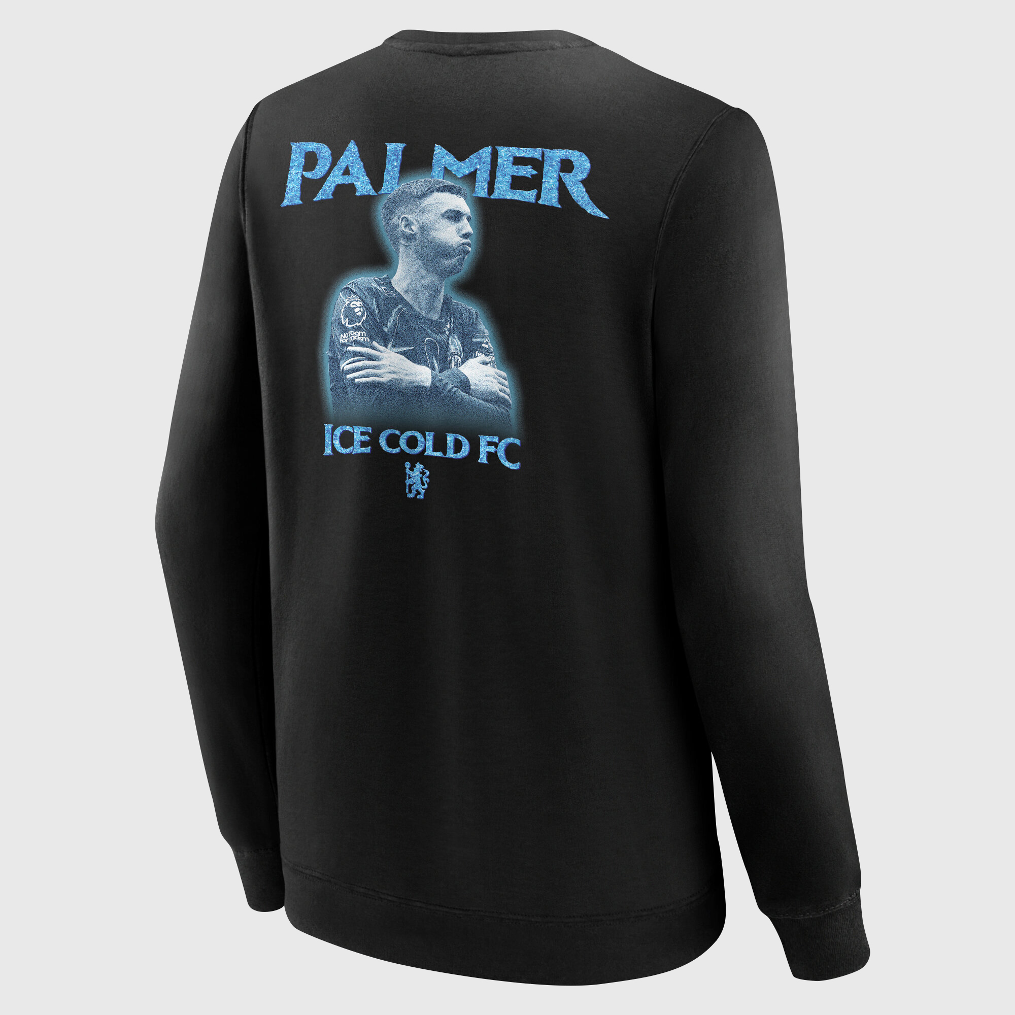 Chelsea Cole Palmer Ice Cold FC Graphic Crew Sweatshirt - Black - Kids, , rebel_hi-res