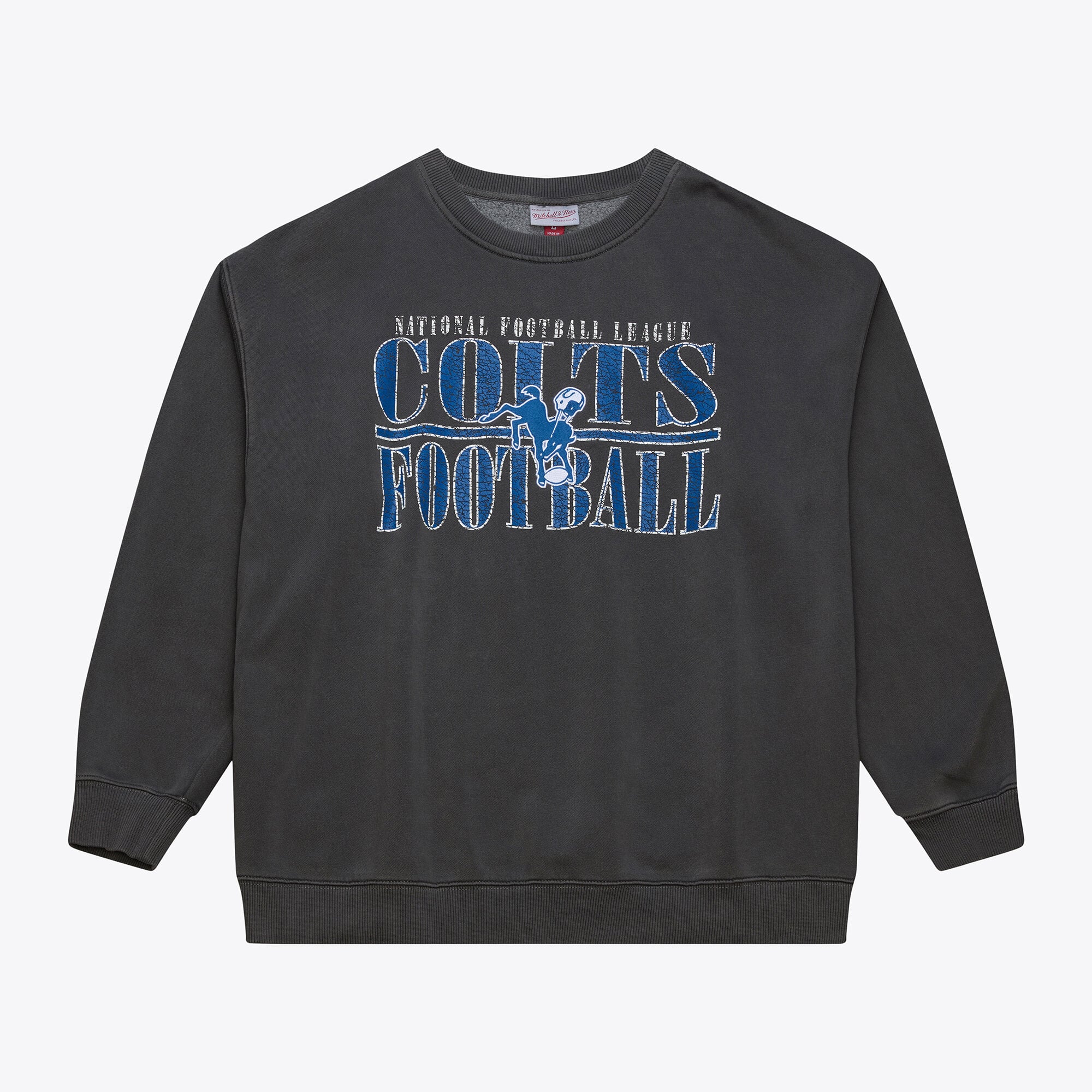 Indianapolis Colts Mitchell & Ness Downtown Fleece Crew - Mens