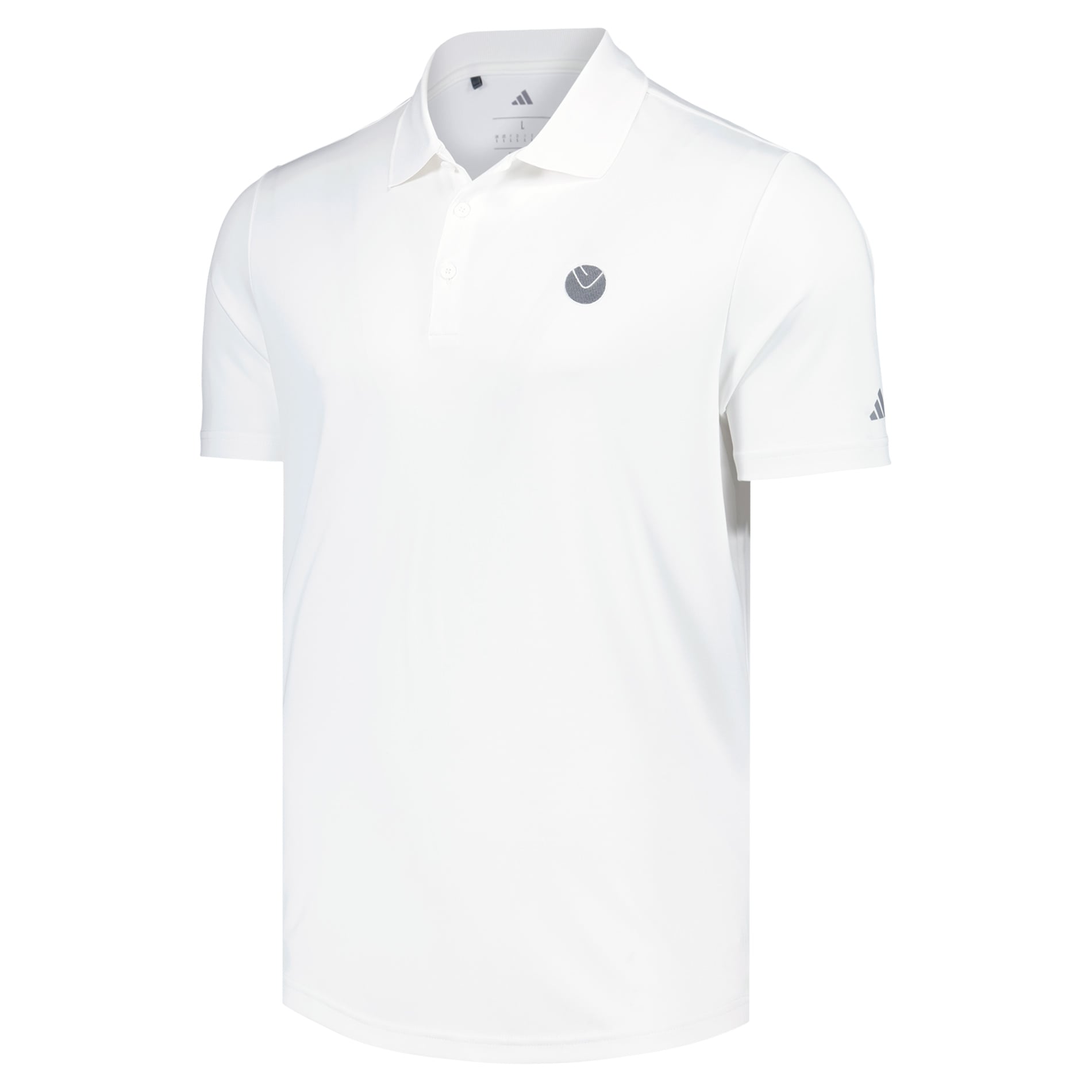 Leeds United adidas Golf Performance Polo Shirt - White, , rebel_hi-res