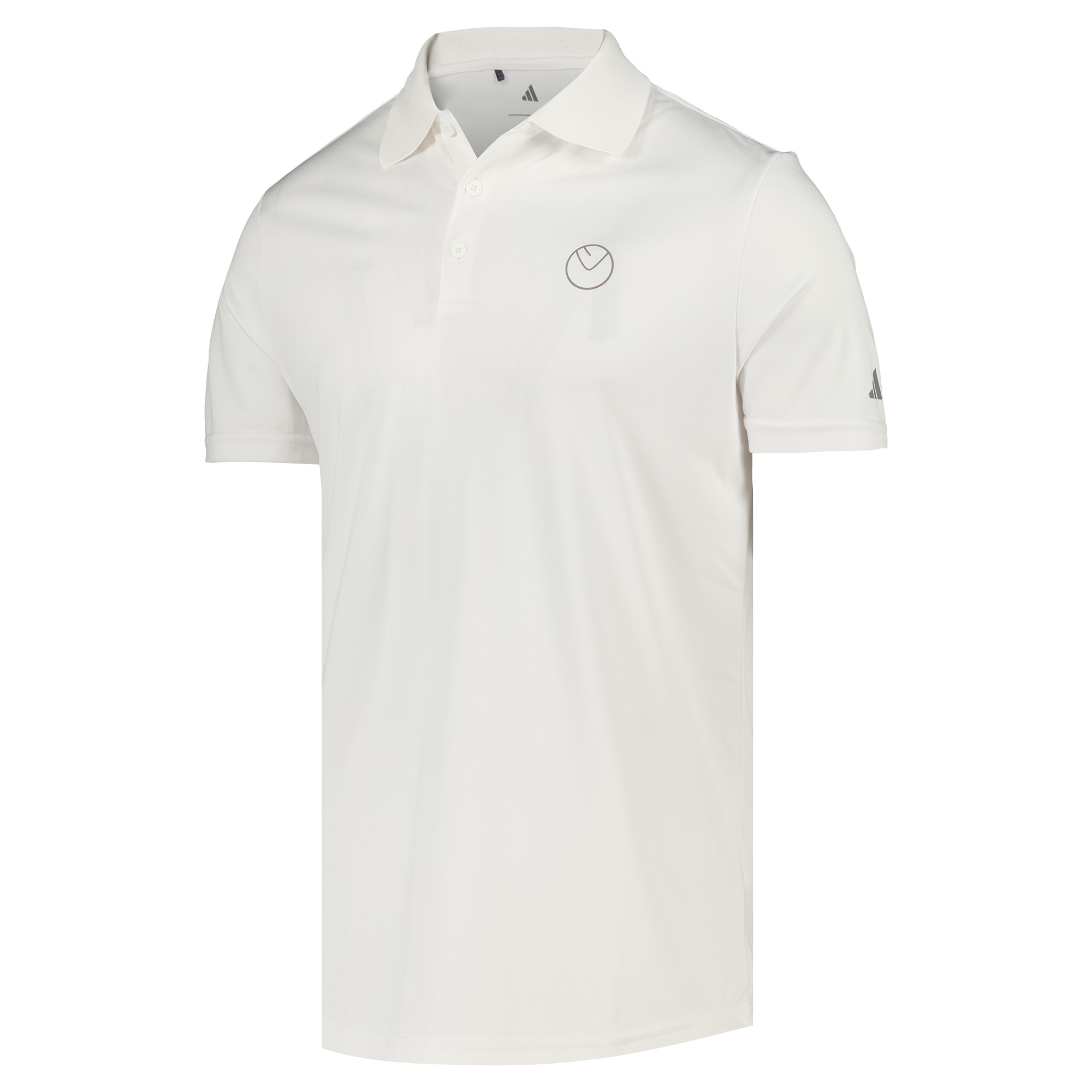 Leeds United adidas Golf Performance Polo Shirt - White, , rebel_hi-res