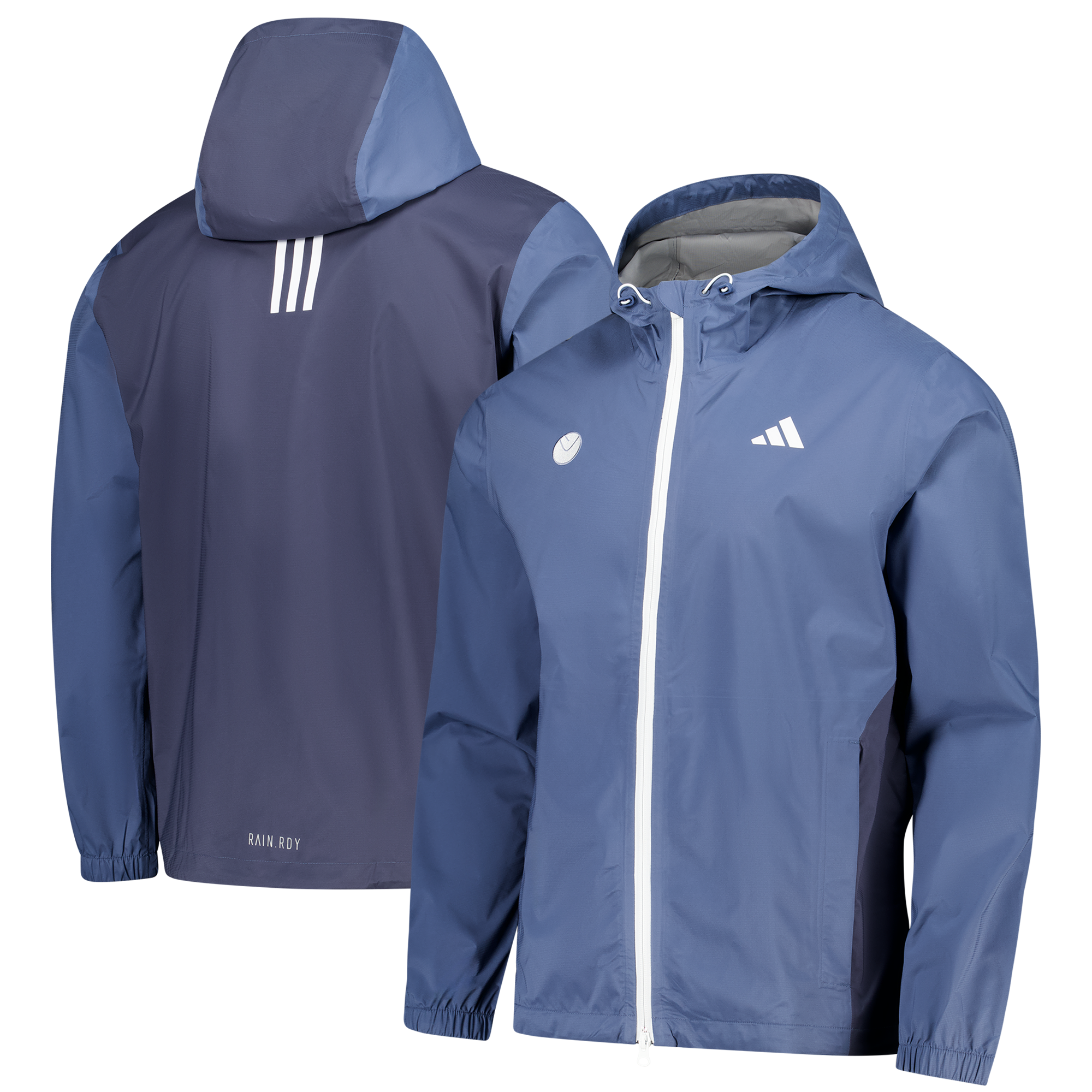 Leeds United adidas Golf Rain.Rdy Jacket - Preloved Ink