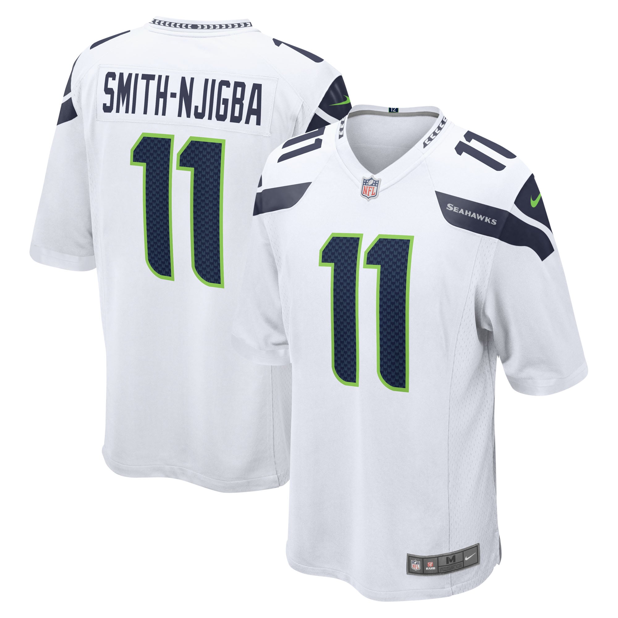 Seattle Seahawks Nike Game Road Jersey - White - Jaxon Smith-Njigba - Mens
