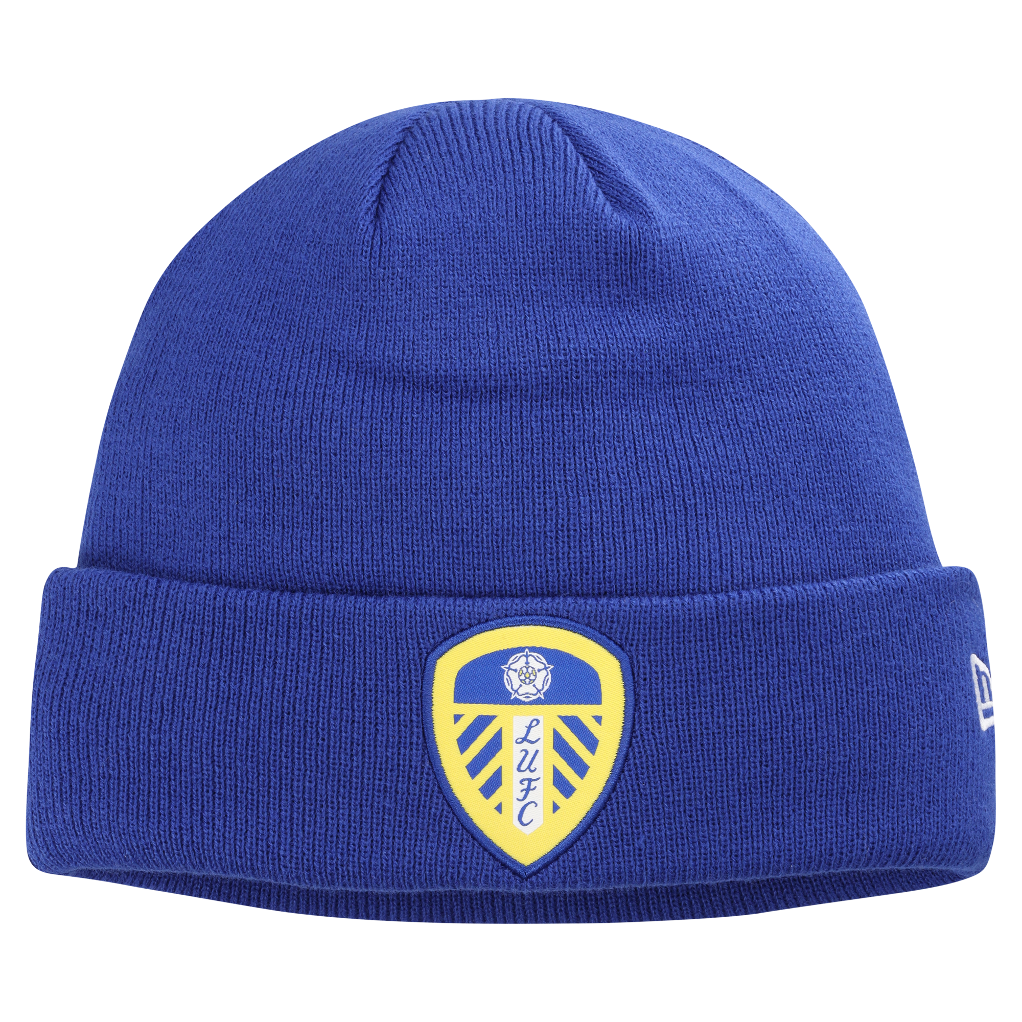 Leeds United New Era Core Cuff Beanie - Blue - Unisex, , rebel_hi-res