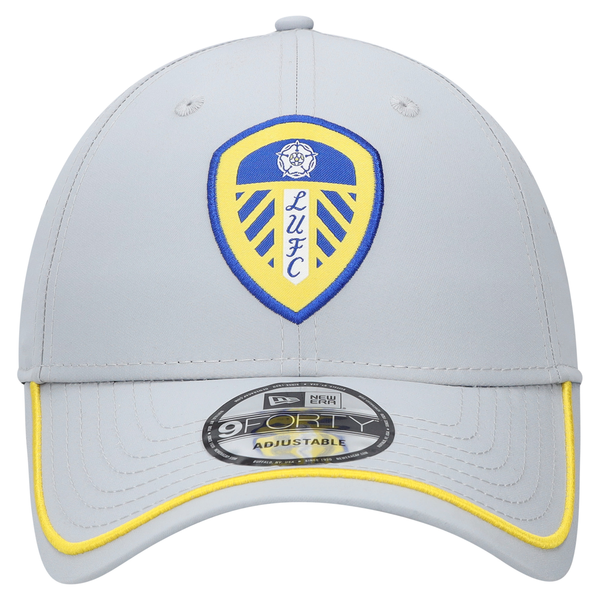 Leeds United New Era Sport Perforated 9FORTY - Grey - Unisex, , rebel_hi-res