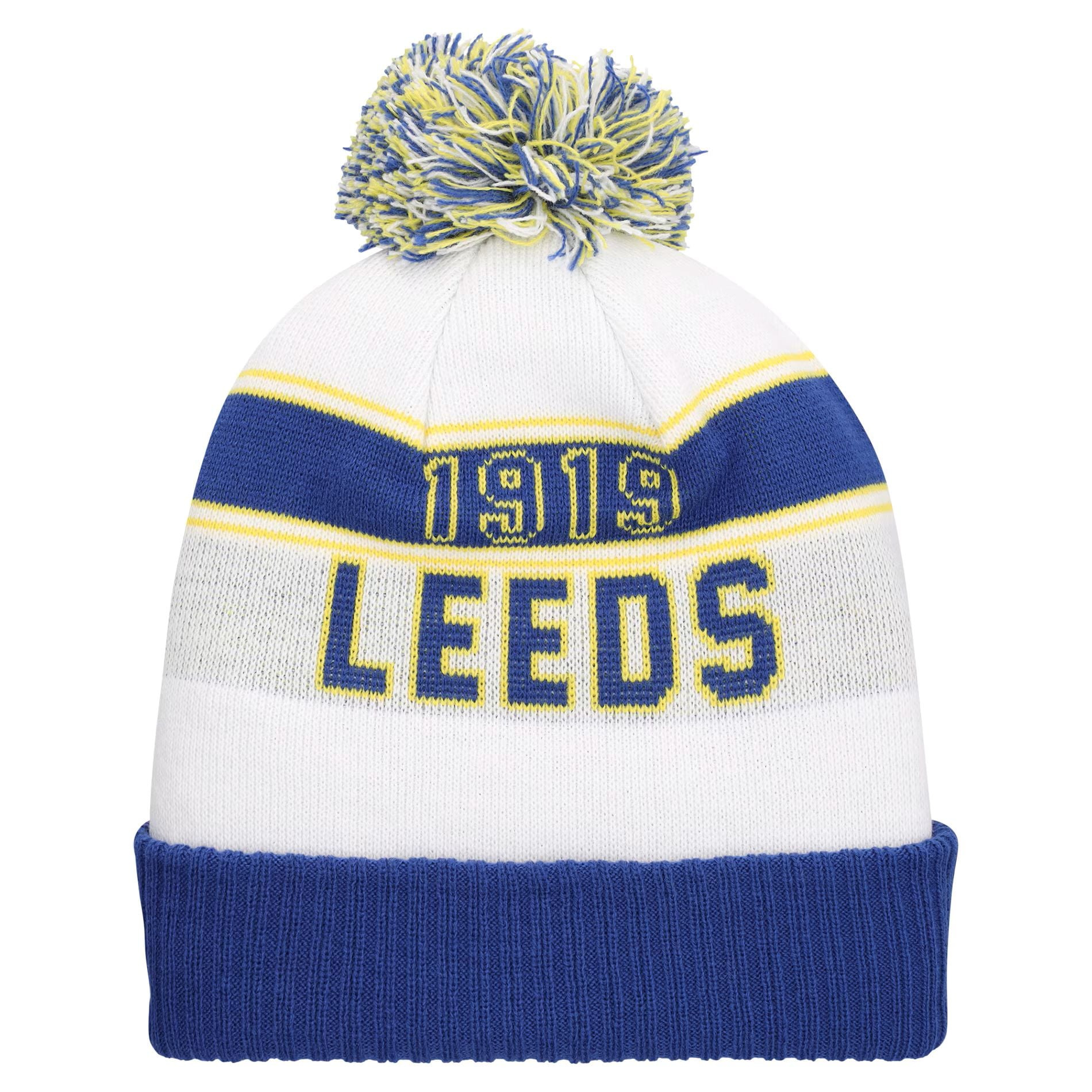 Leeds United New Era Sport Beanie - Blue - Kids, , rebel_hi-res