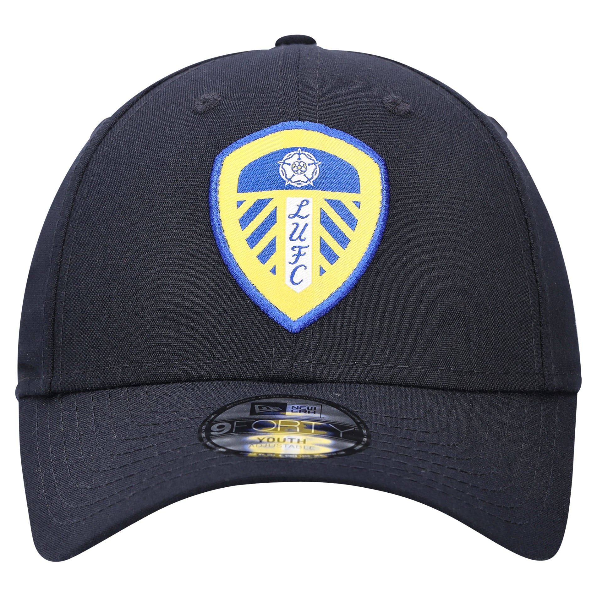 Leeds United New Era Repreve Seasonal 9FORTY - Navy - Kids, , rebel_hi-res