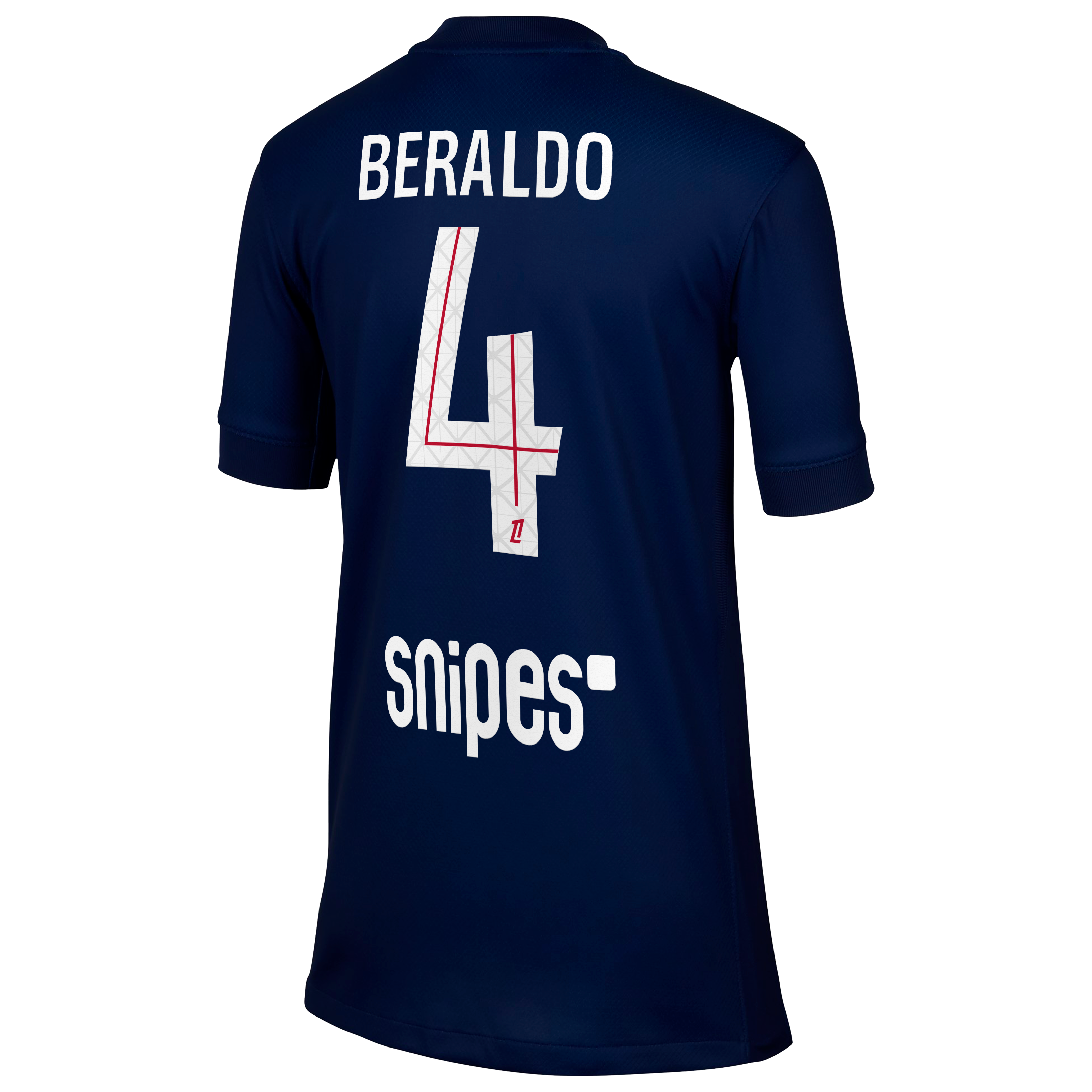 PSG Nike Home Stadium Shirt 2025-26 - Kids with Beraldo 4 printing, , rebel_hi-res