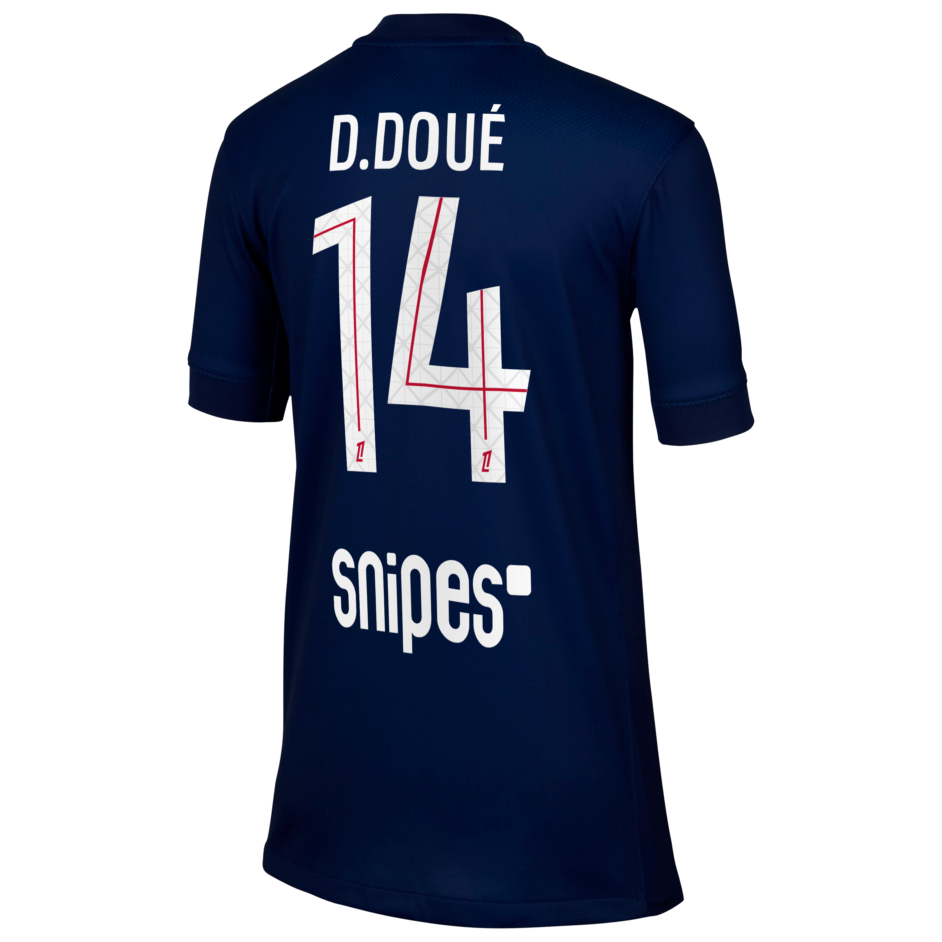 PSG Nike Home Stadium Shirt 2025-26 - Kids with D. Dou&eacute; 14 printing, , rebel_hi-res