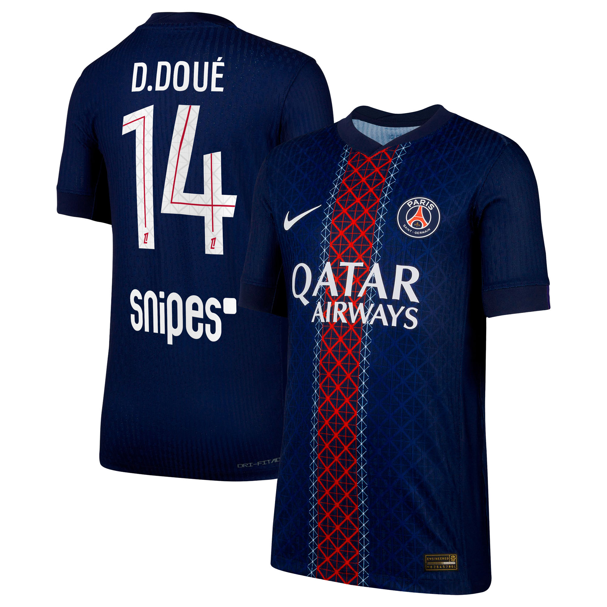 PSG Nike Dri-FIT ADV Home Match Shirt 2025-26 - Kids with D. Dou&eacute; 14 printing, , rebel_hi-res