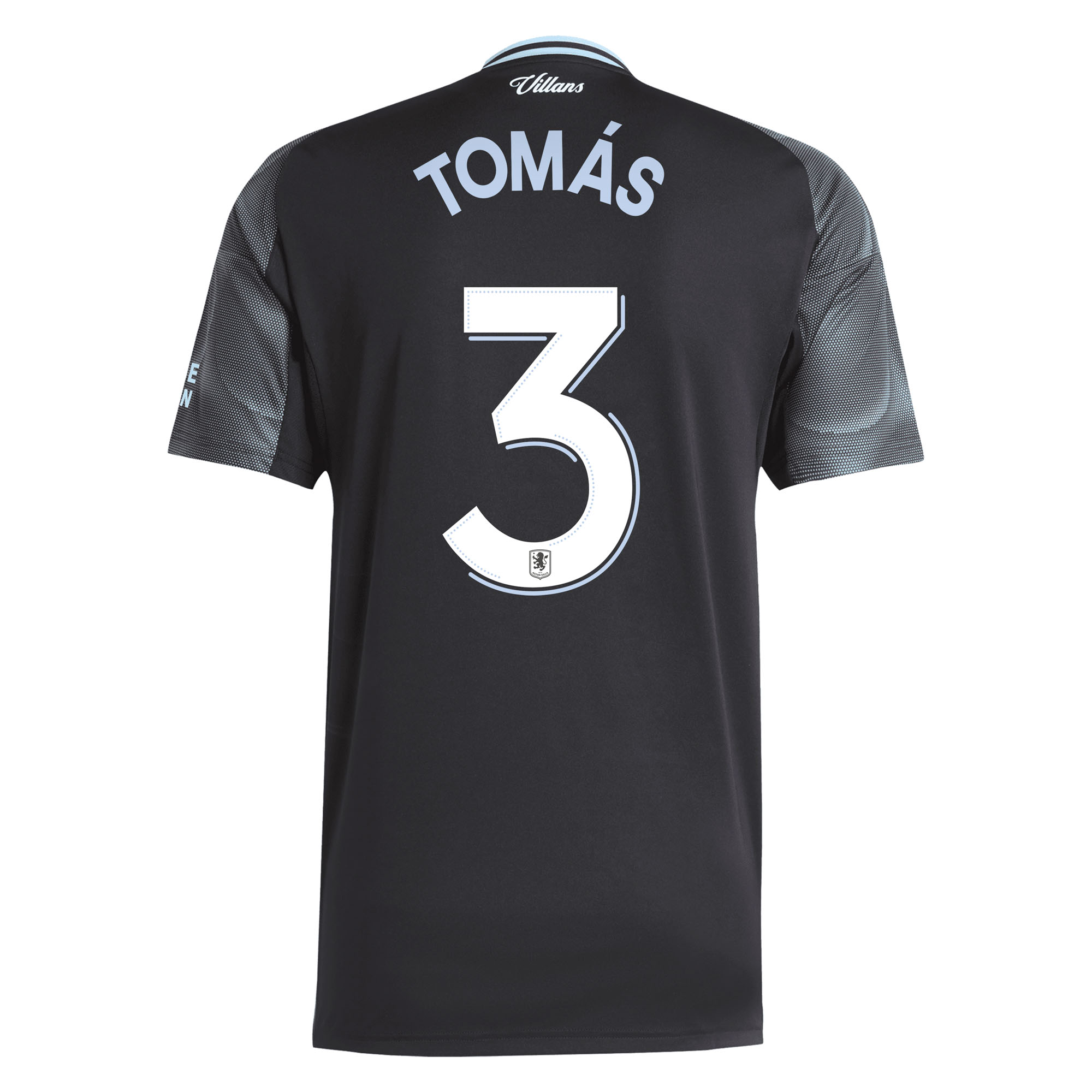 Aston Villa adidas Away Shirt 2025-26 with Tom&aacute;s 3 Cup printing, , rebel_hi-res