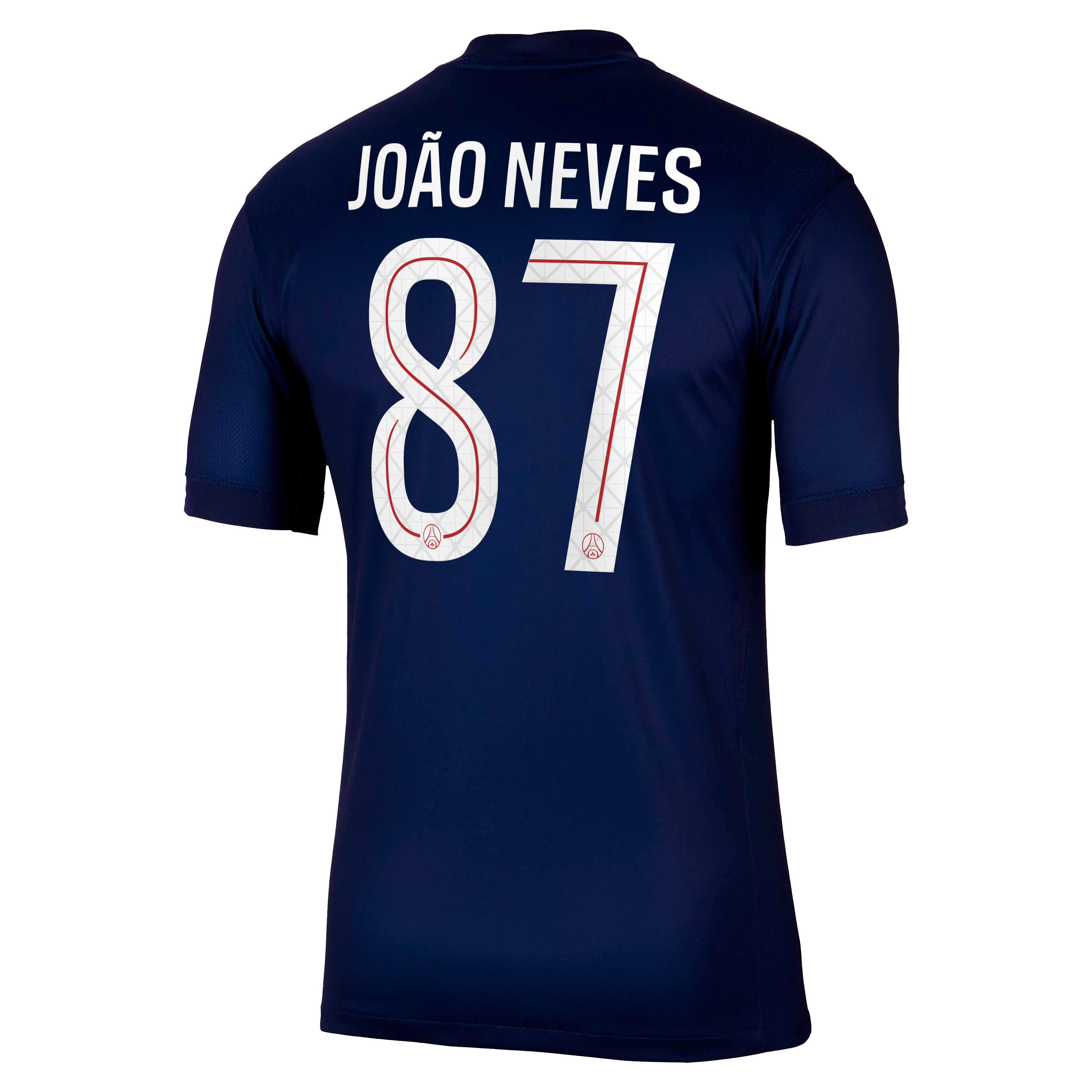 PSG Nike Home Stadium Shirt 2025-26 with Cup printing Jo&atilde;o Neves 87, , rebel_hi-res