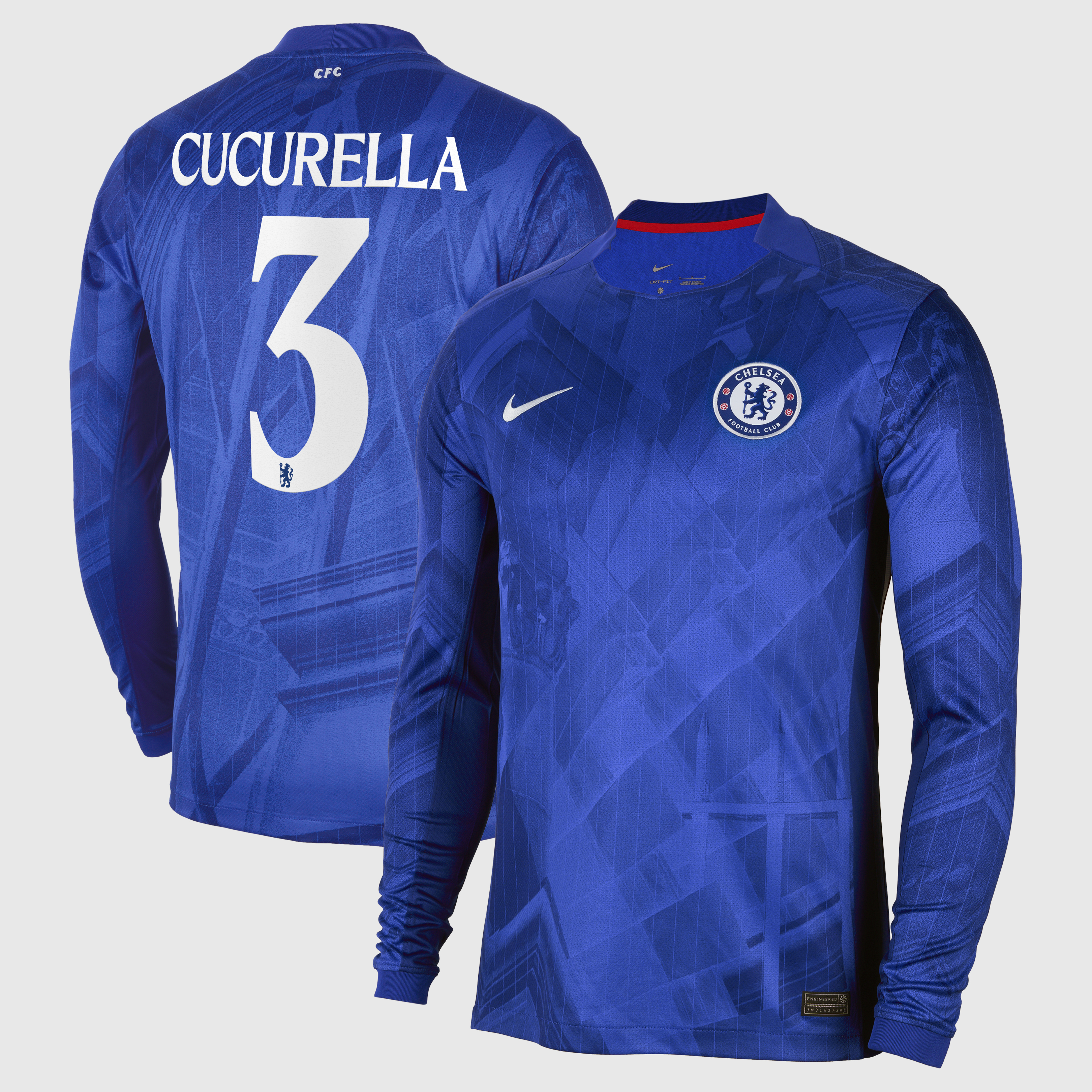 Chelsea Cup Nike Home Stadium Long Sleeve Shirt 2025-26 with