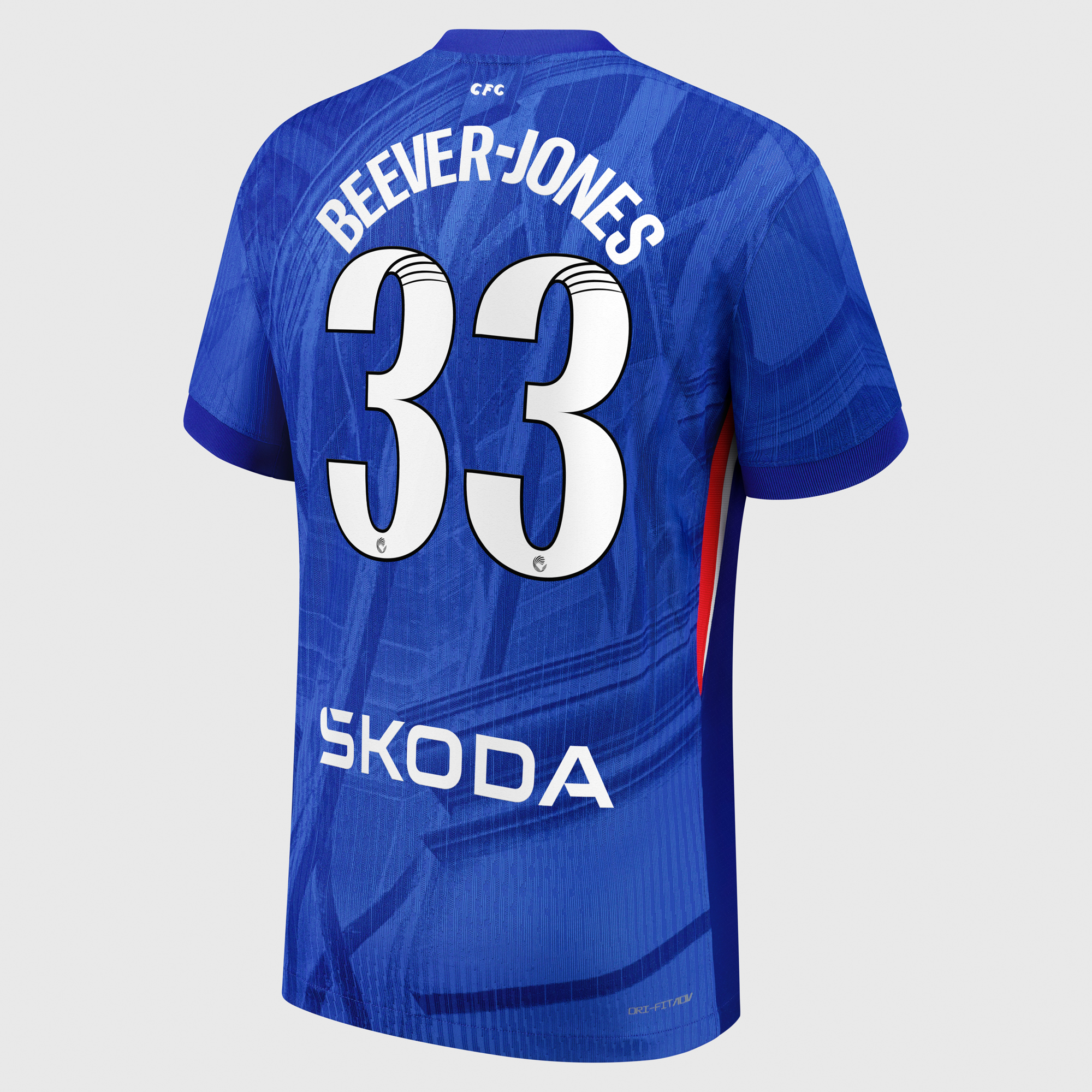 Chelsea WSL Nike Dri-FIT ADV Home Match Shirt 2025-26 with Beever-Jones 33 printing, , rebel_hi-res