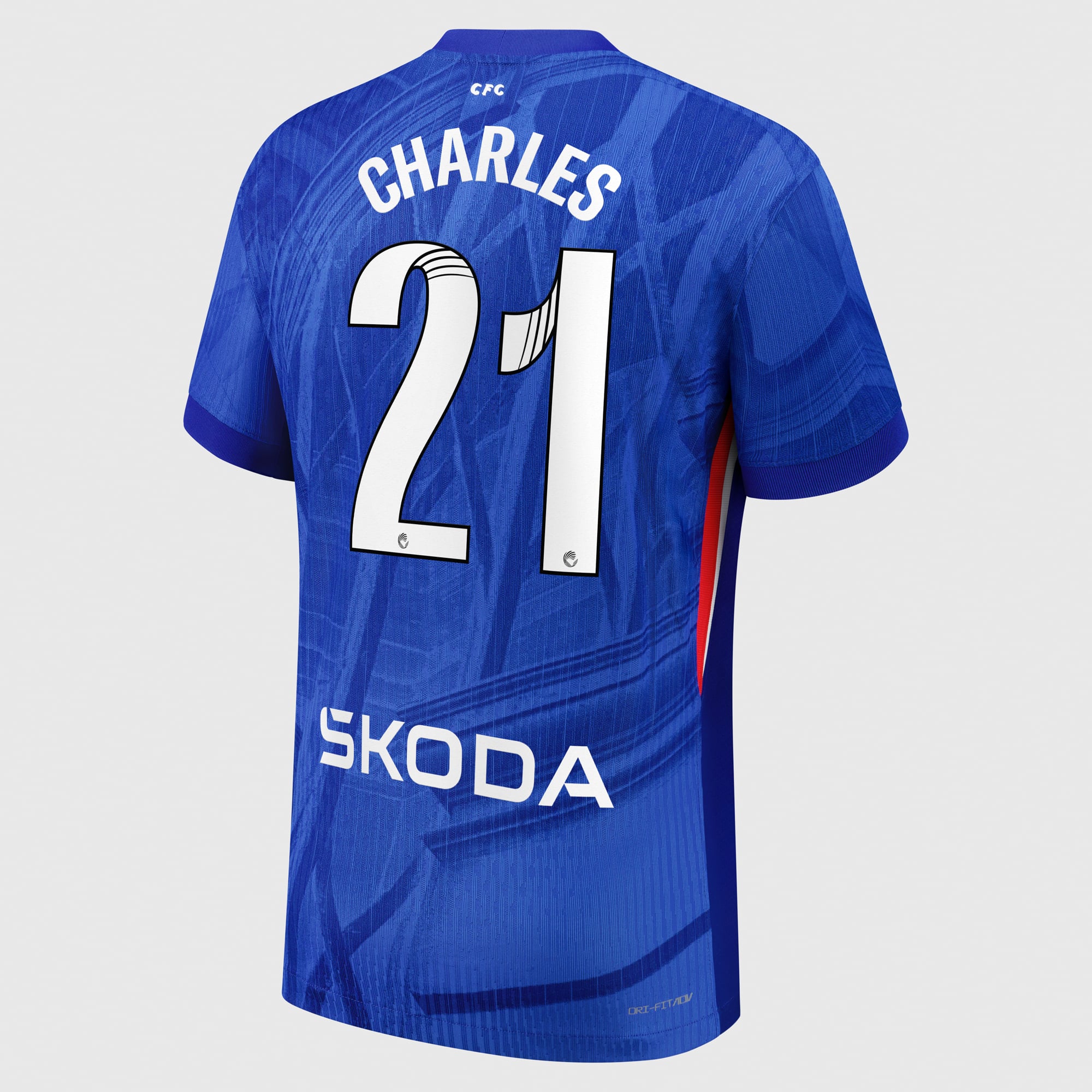 Chelsea WSL Nike Dri-FIT ADV Home Match Shirt 2025-26 with Charles 21 printing, , rebel_hi-res