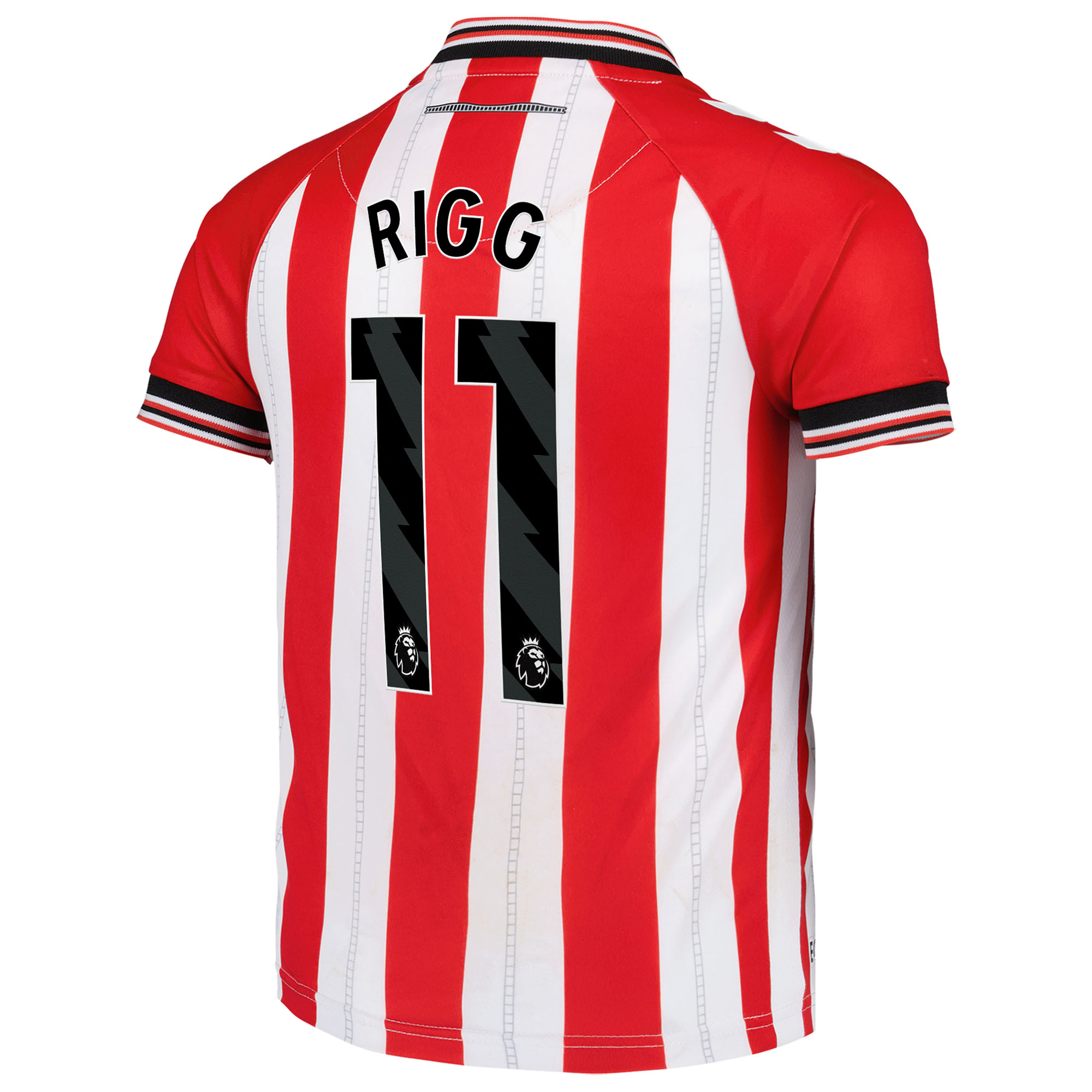 Sunderland Hummel Home Shirt 2025-26 - Kids with Rigg 11 printing, , rebel_hi-res