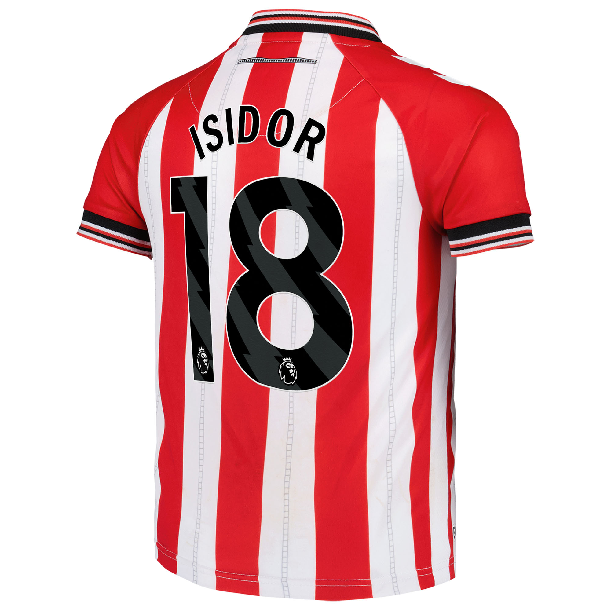Sunderland Hummel Home Shirt 2025-26 - Kids with Isidor 18 printing, , rebel_hi-res