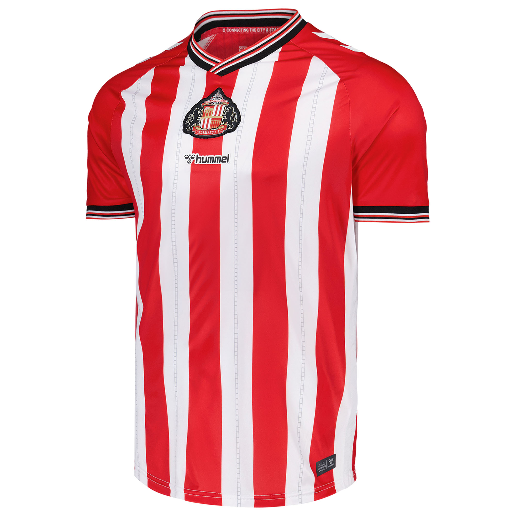 Sunderland Hummel Home Shirt 2025-26 - Unsponsored with Neil 4 printing, , rebel_hi-res