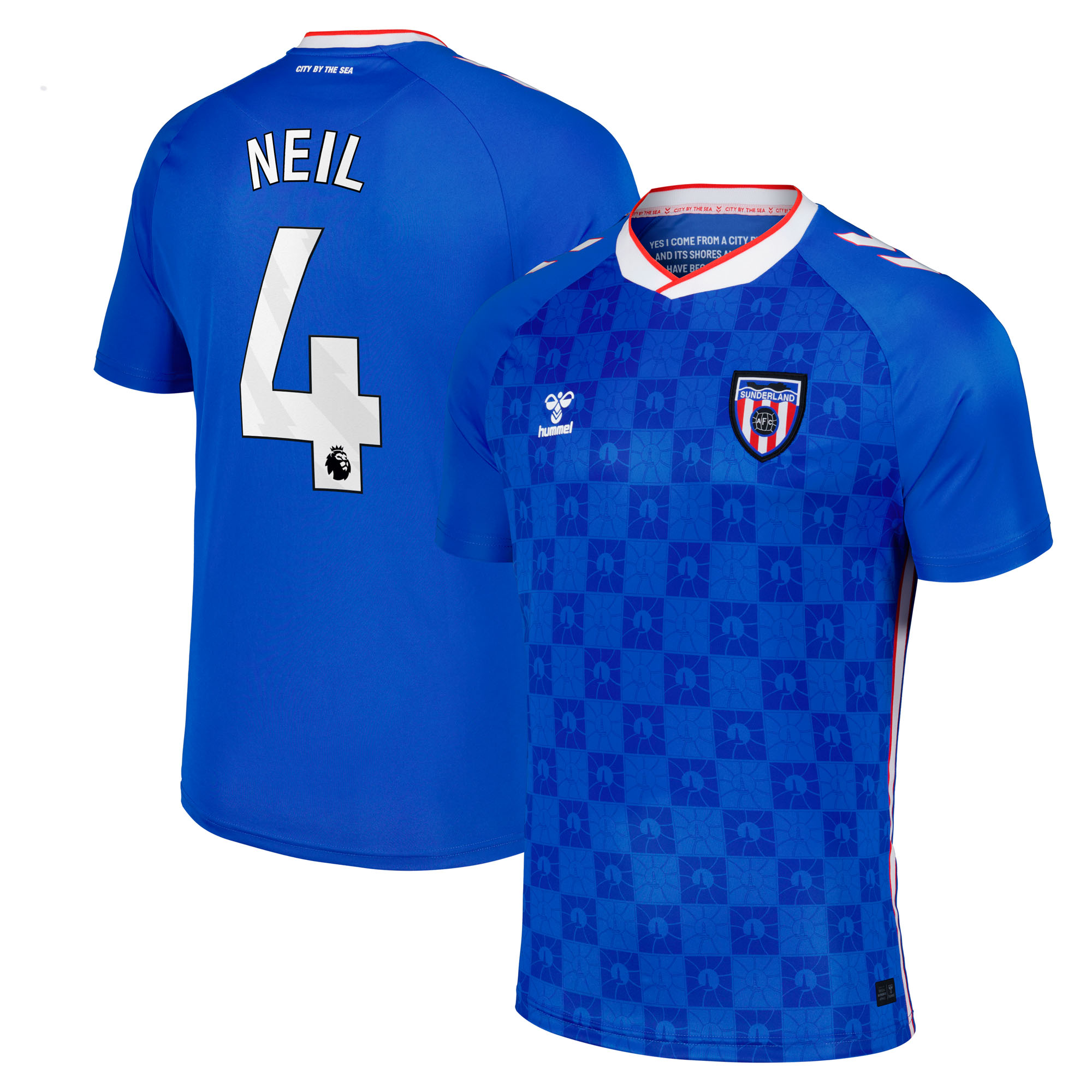 Sunderland Hummel Away Shirt 2025-26 - Unsponsored with Neil 4 printing, , rebel_hi-res