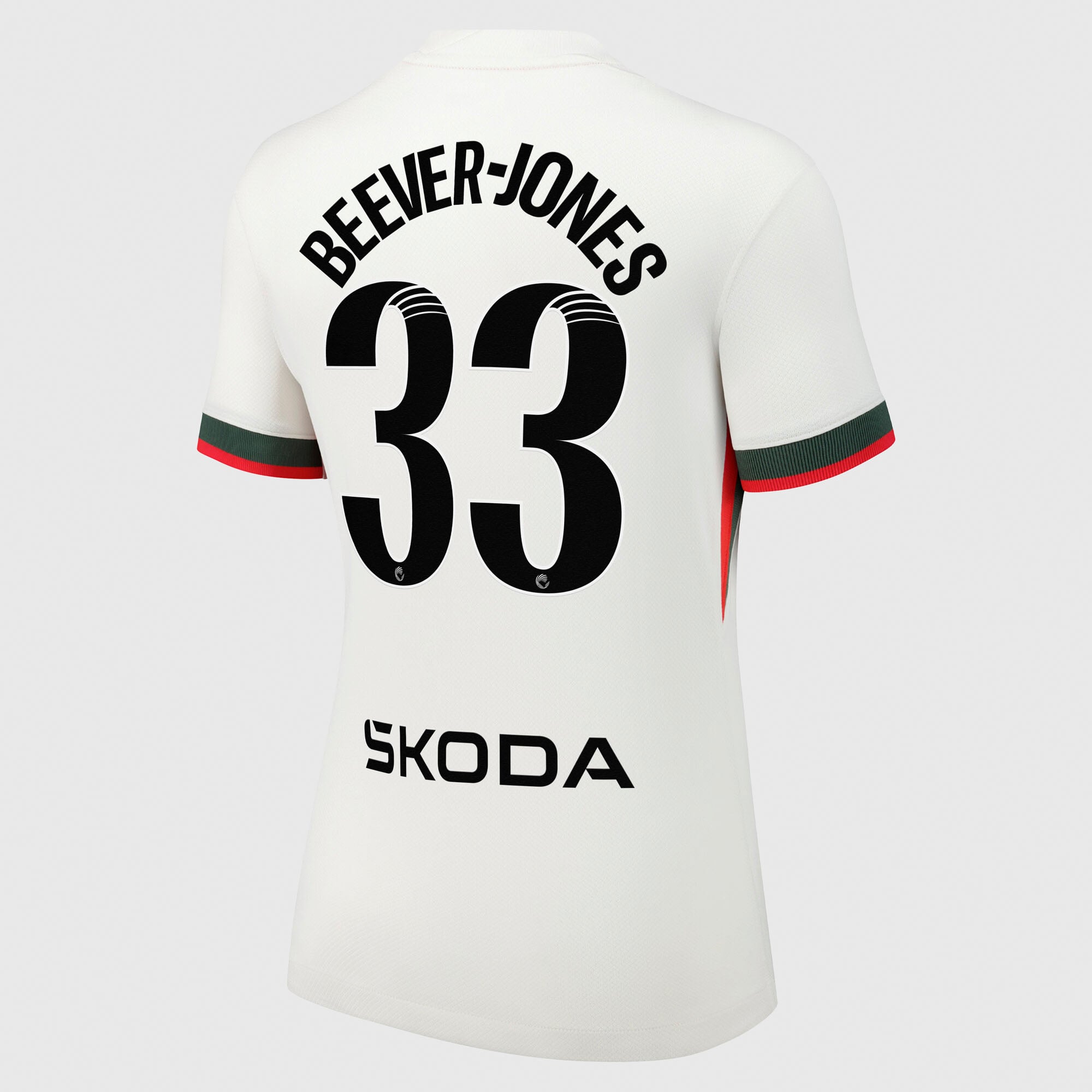 Chelsea WSL Nike Away Stadium Shirt 2025-26 - Womens with Beever-Jones 33 printing, , rebel_hi-res