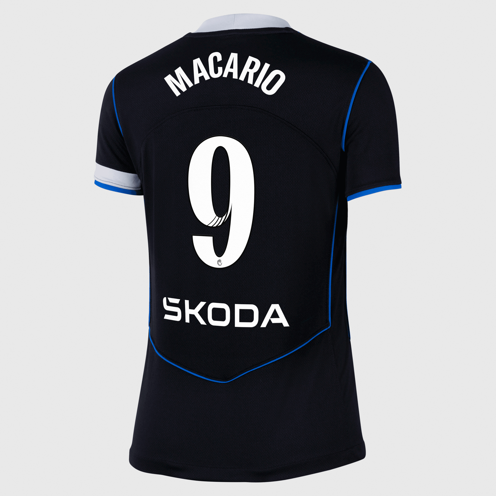 Chelsea WSL Nike Third Stadium Shirt 2025-26 - Womens with Macario 9 printing, , rebel_hi-res