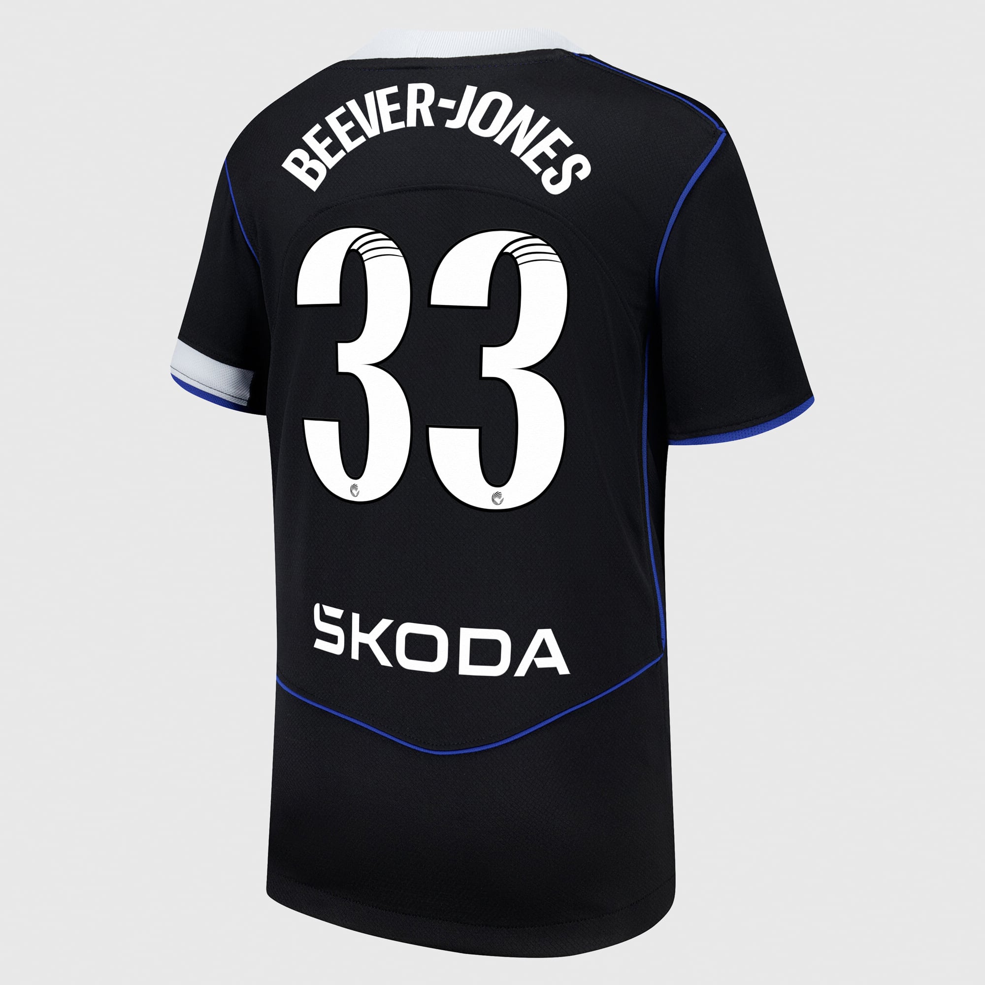 Chelsea WSL Nike Third Stadium Shirt 2025-26 - Kids with Beever-Jones 33 printing, , rebel_hi-res
