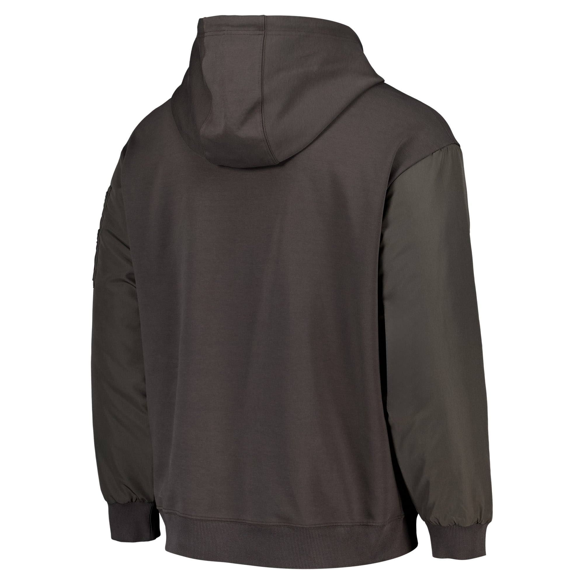 Germany DFB Elements Hybrid Quarter Zip Hoodie - Classic Pewter - Mens, , rebel_hi-res