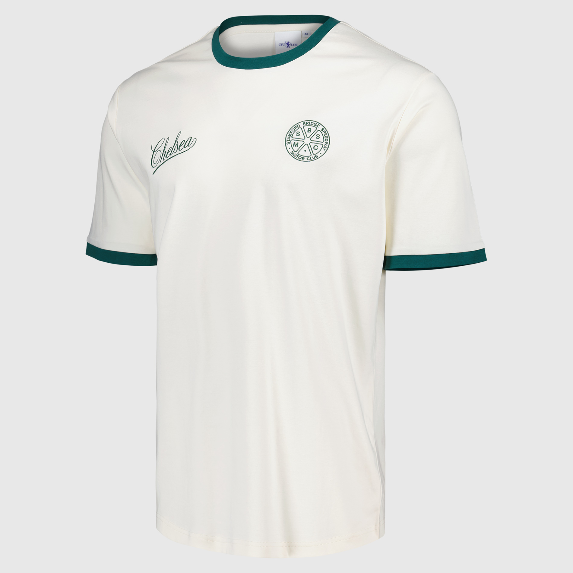 Chelsea Speedway Ringer T-Shirt - Off White, , rebel_hi-res