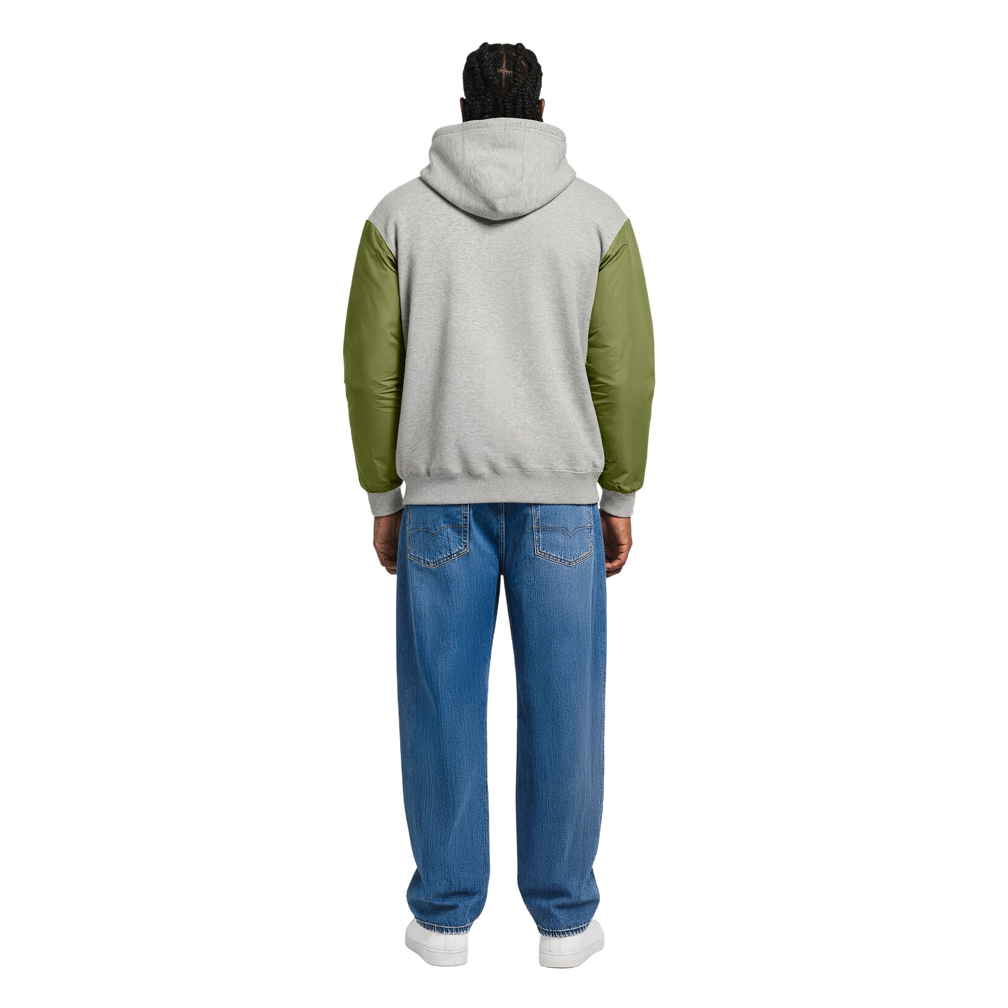 PSG Elements Hybrid Quarter Zip Hoodie - Classic Pewter, , rebel_hi-res