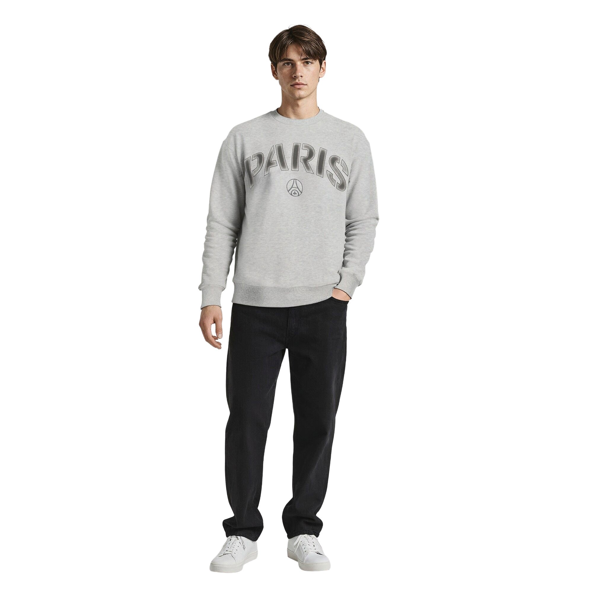 PSG Elements Super Soft Fleece Crew Sweatshirt - Steel, , rebel_hi-res