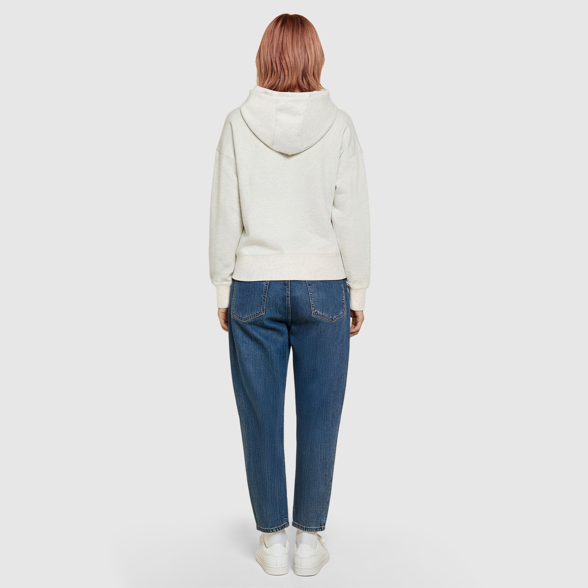PSG Studio Cotton Fleece Pullover Hoodie - Oatmeal - Womens, , rebel_hi-res