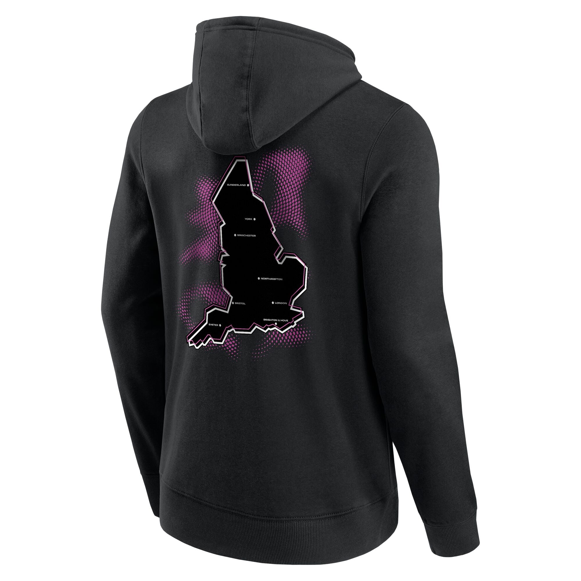 Women's Rugby World Cup ENG25 Vortex Map Graphic Hoodie - Black - Unisex, , rebel_hi-res