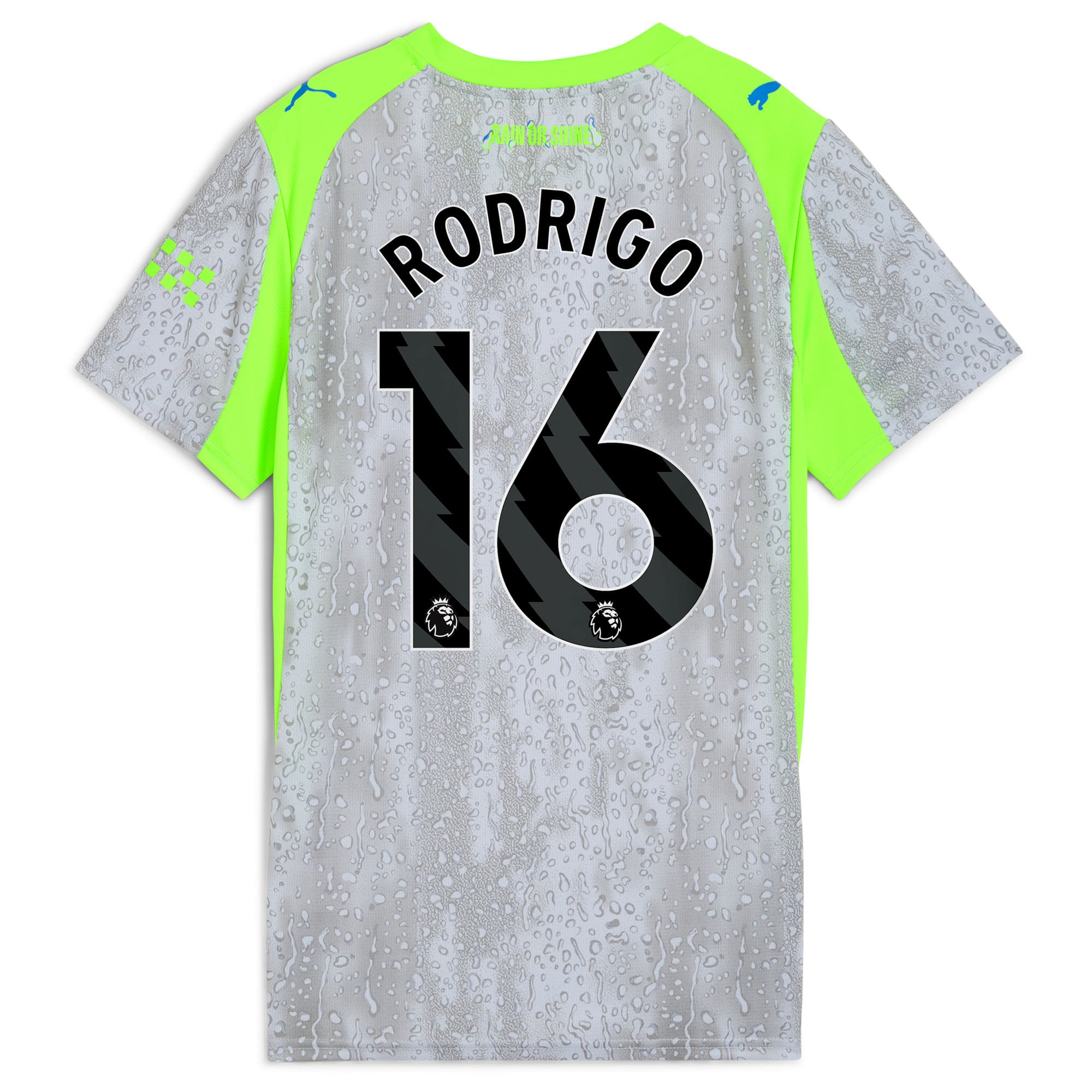 Manchester City PUMA Third Shirt 2025-26 - Womens with Rodrigo 16 printing, , rebel_hi-res