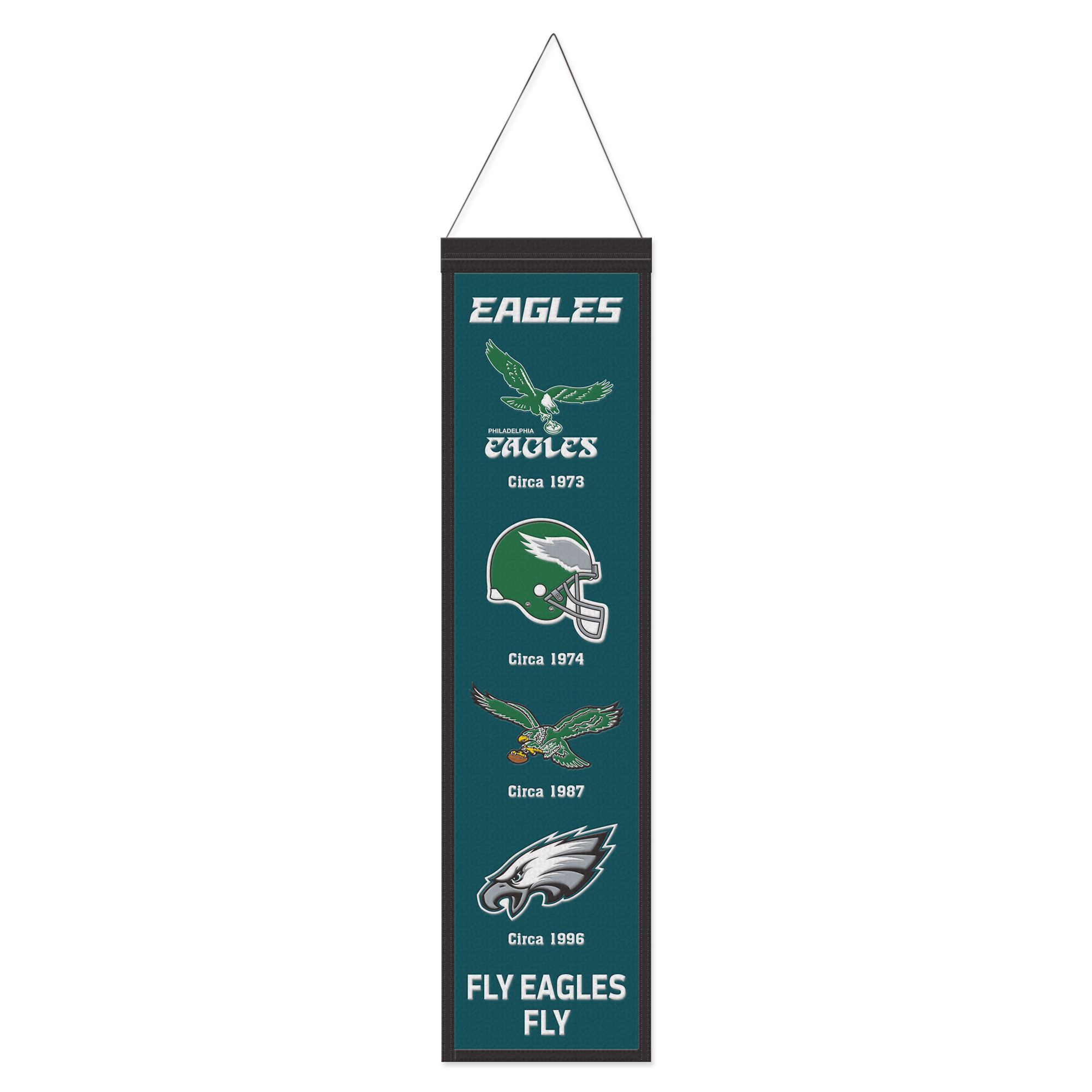 Philadelphia Eagles Evolution Vertical Wool Banner 8 x 32 inch, , rebel_hi-res