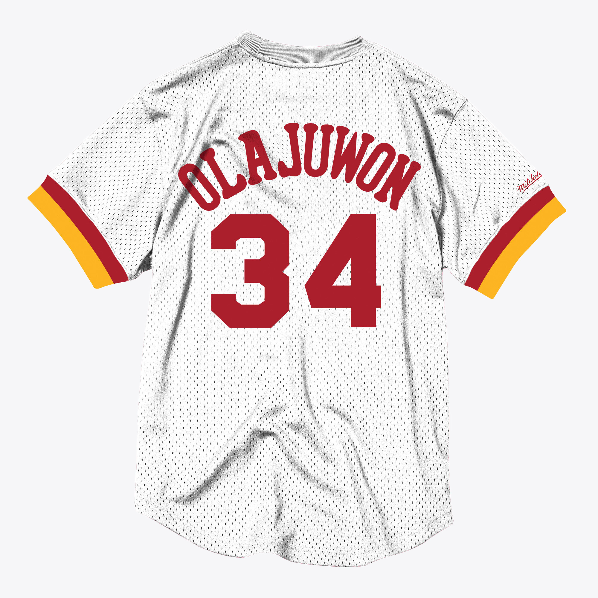 Houston Rockets Mitchell & Ness Mesh Crewneck Hakeem Olajuwon, , rebel_hi-res