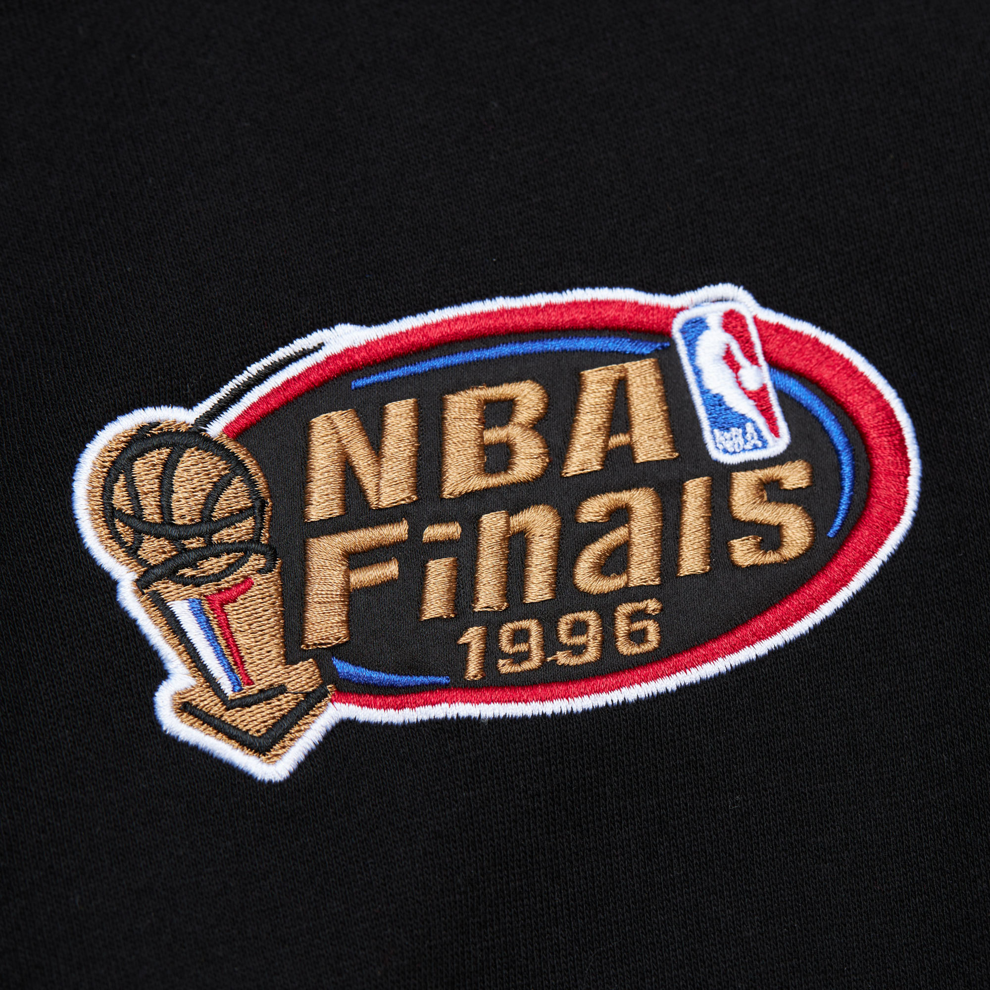 Chicago Bulls Mitchell & Ness Team First Satin Fleece Crew, , rebel_hi-res