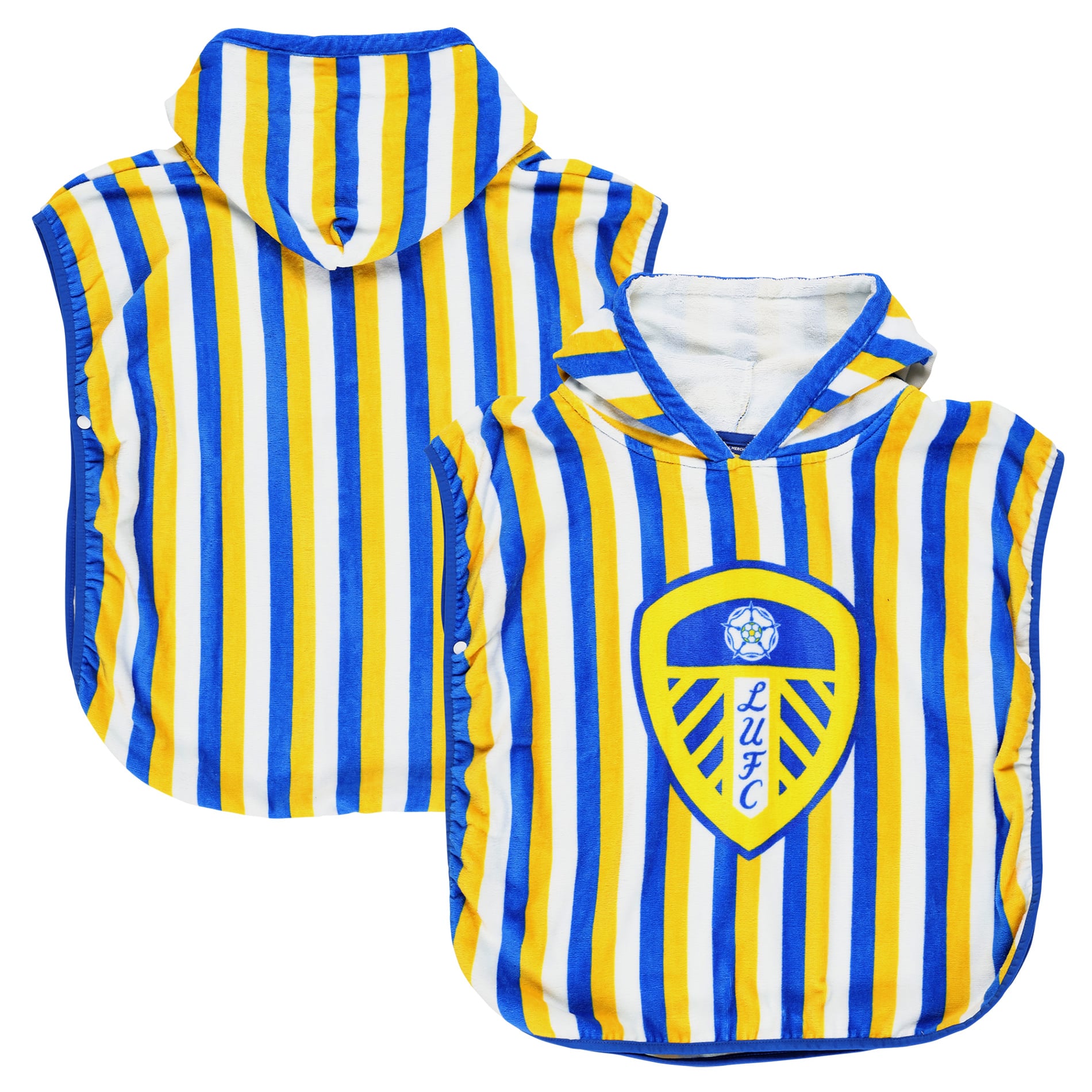 Leeds United Bar Stripe Poncho - Multi - Kids, , rebel_hi-res