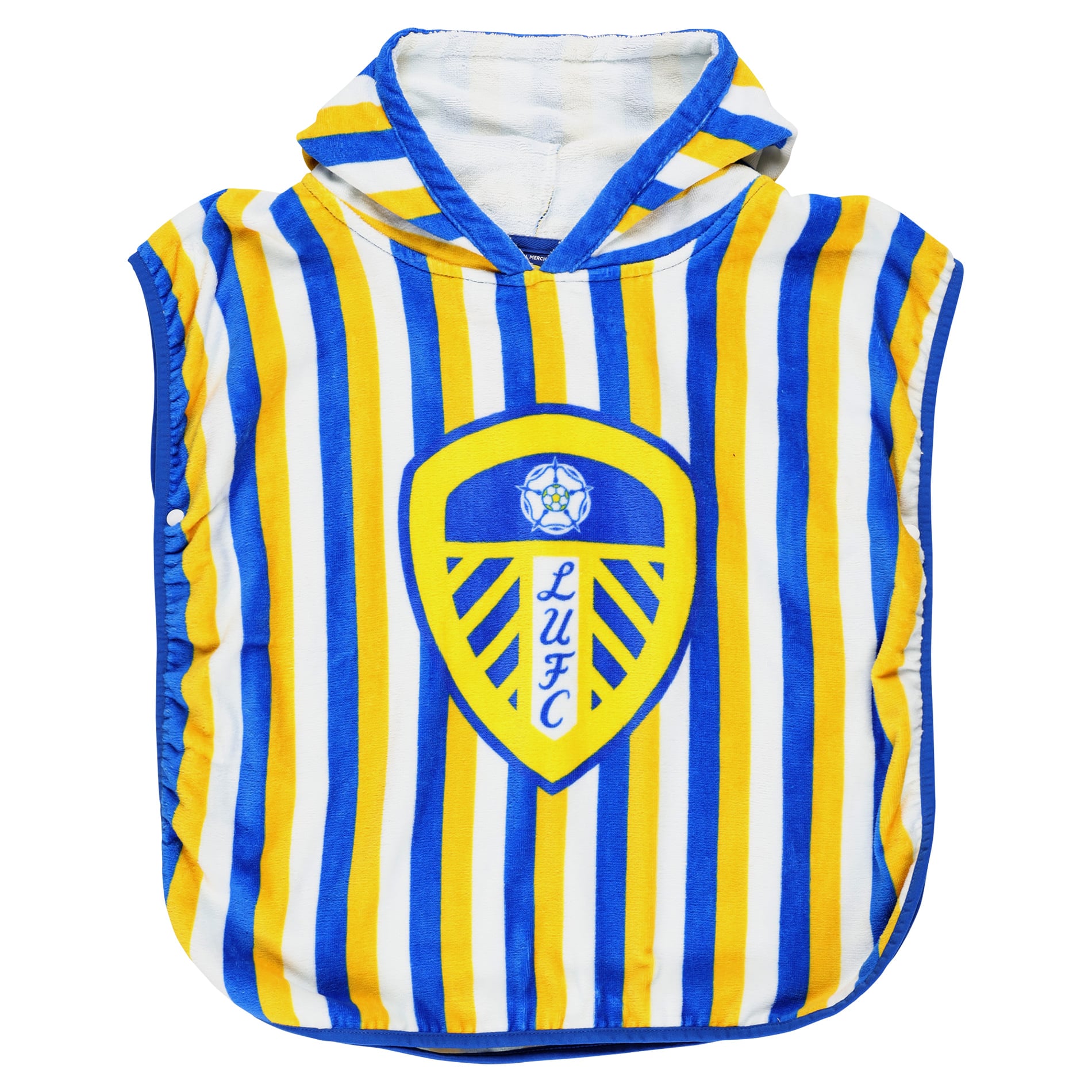 Leeds United Bar Stripe Poncho - Multi - Kids, , rebel_hi-res