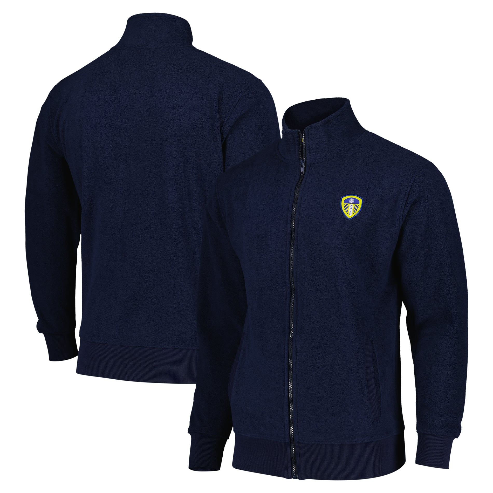 Leeds United Essentials Polar Fleece - Navy - Mens, , rebel_hi-res