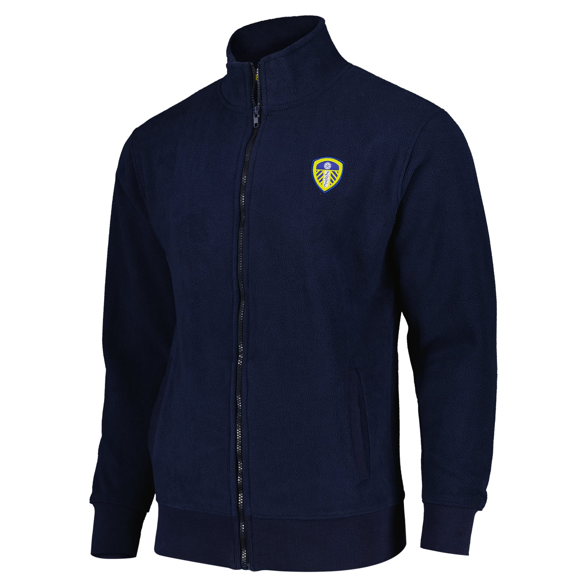 Leeds United Essentials Polar Fleece - Navy - Mens, , rebel_hi-res