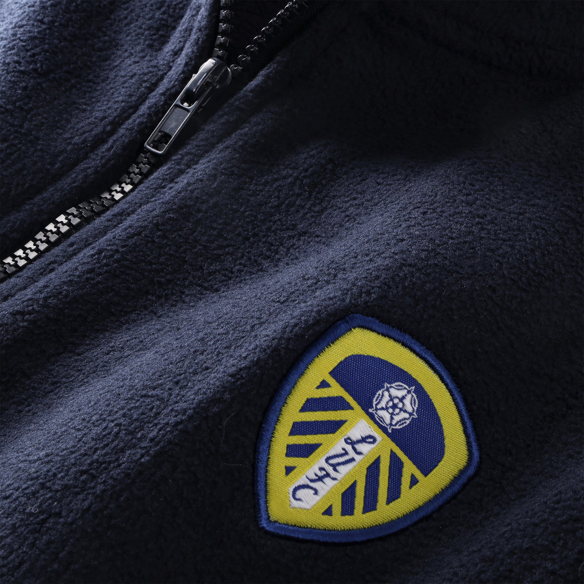 Leeds United Essentials Polar Fleece - Navy - Mens, , rebel_hi-res