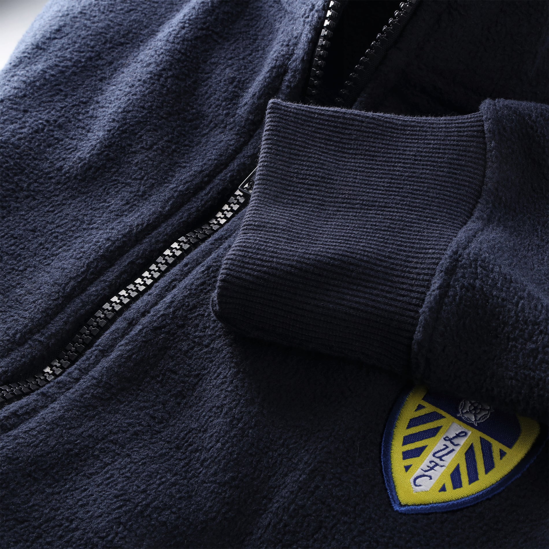 Leeds United Essentials Polar Fleece - Navy - Mens, , rebel_hi-res