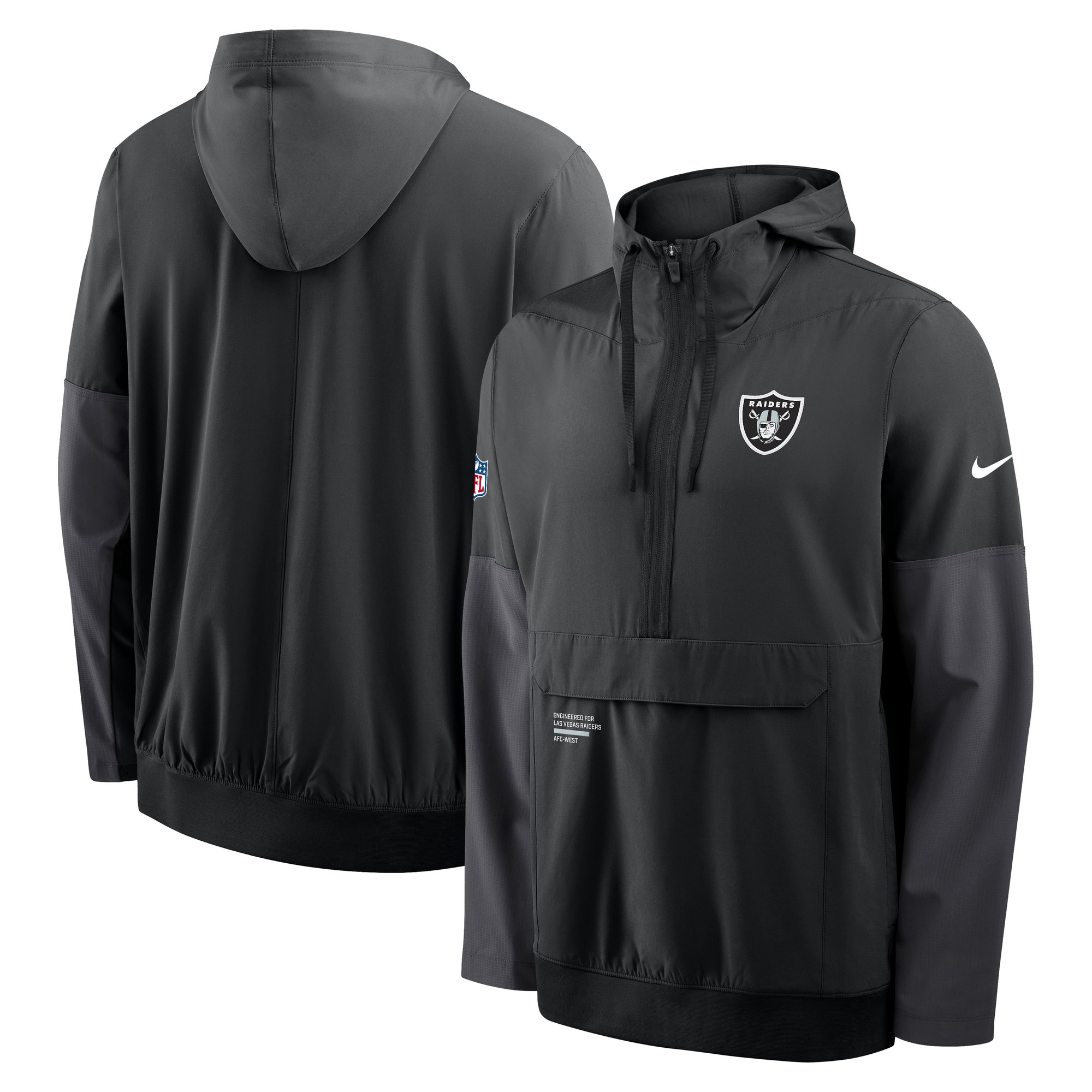 Las Vegas Raiders Nike Anorak - Mens, , rebel_hi-res