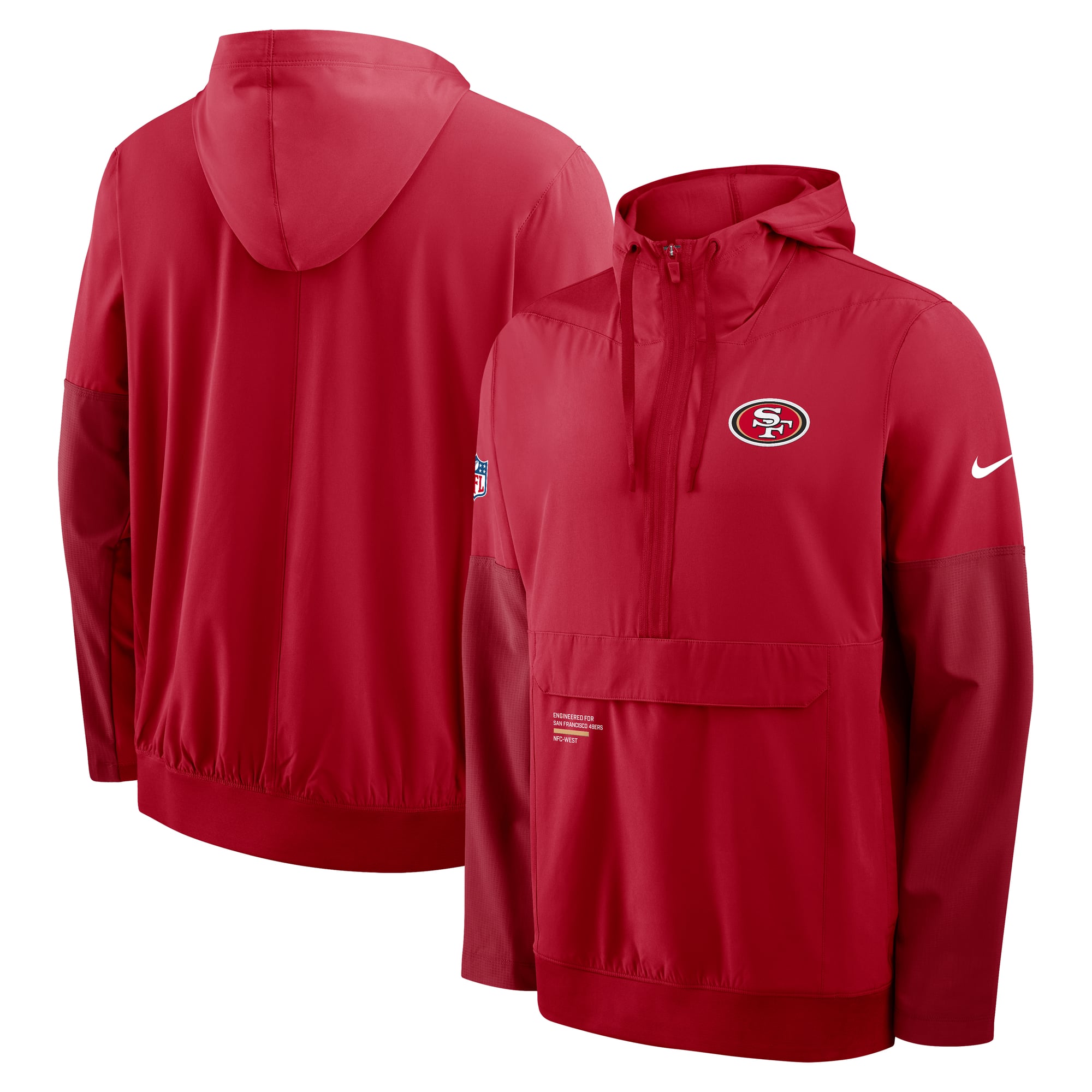 San Francisco 49ers Nike Anorak - Mens, , rebel_hi-res