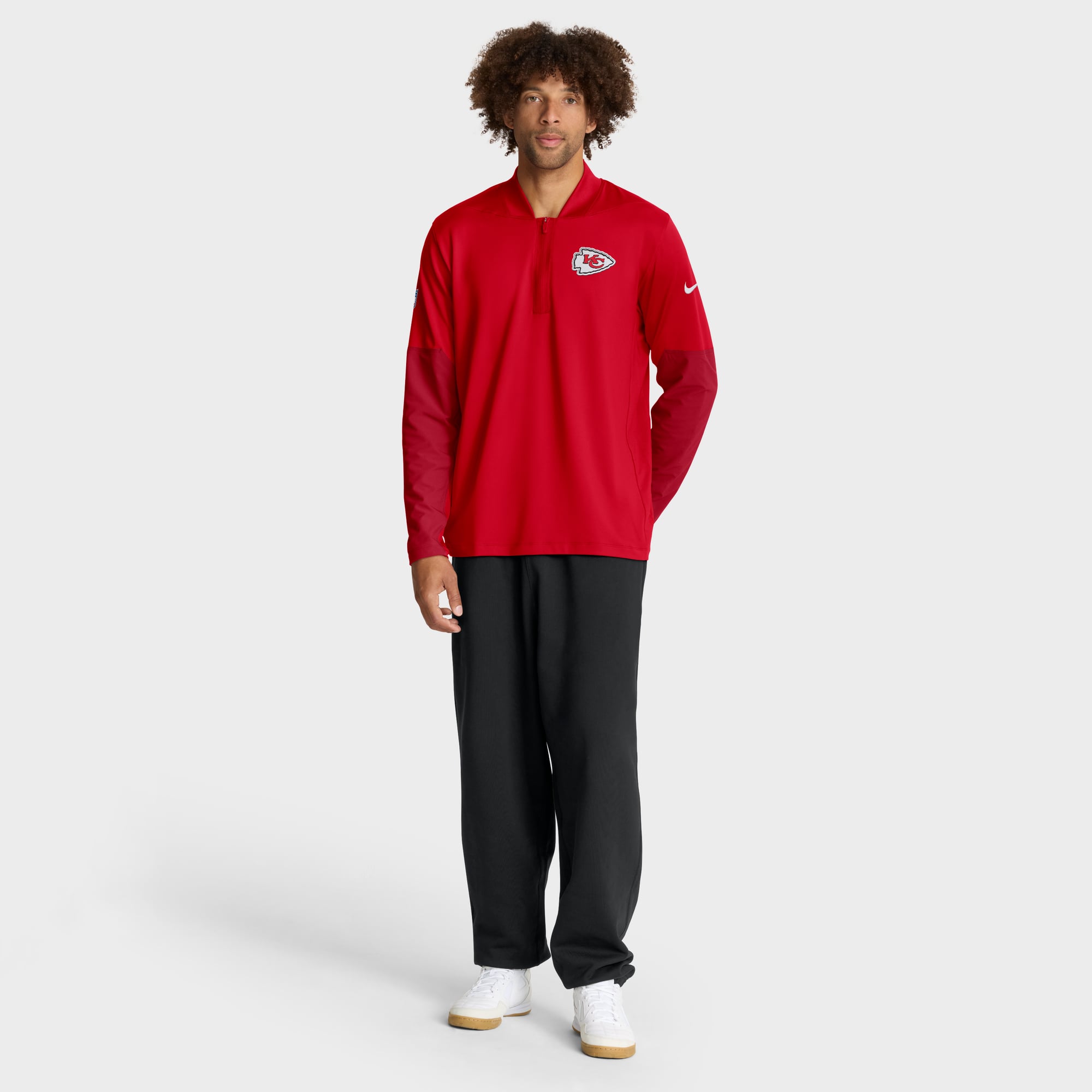 Kansas City Chiefs Nike Dri-FIT Half Zip Top - Mens, , rebel_hi-res