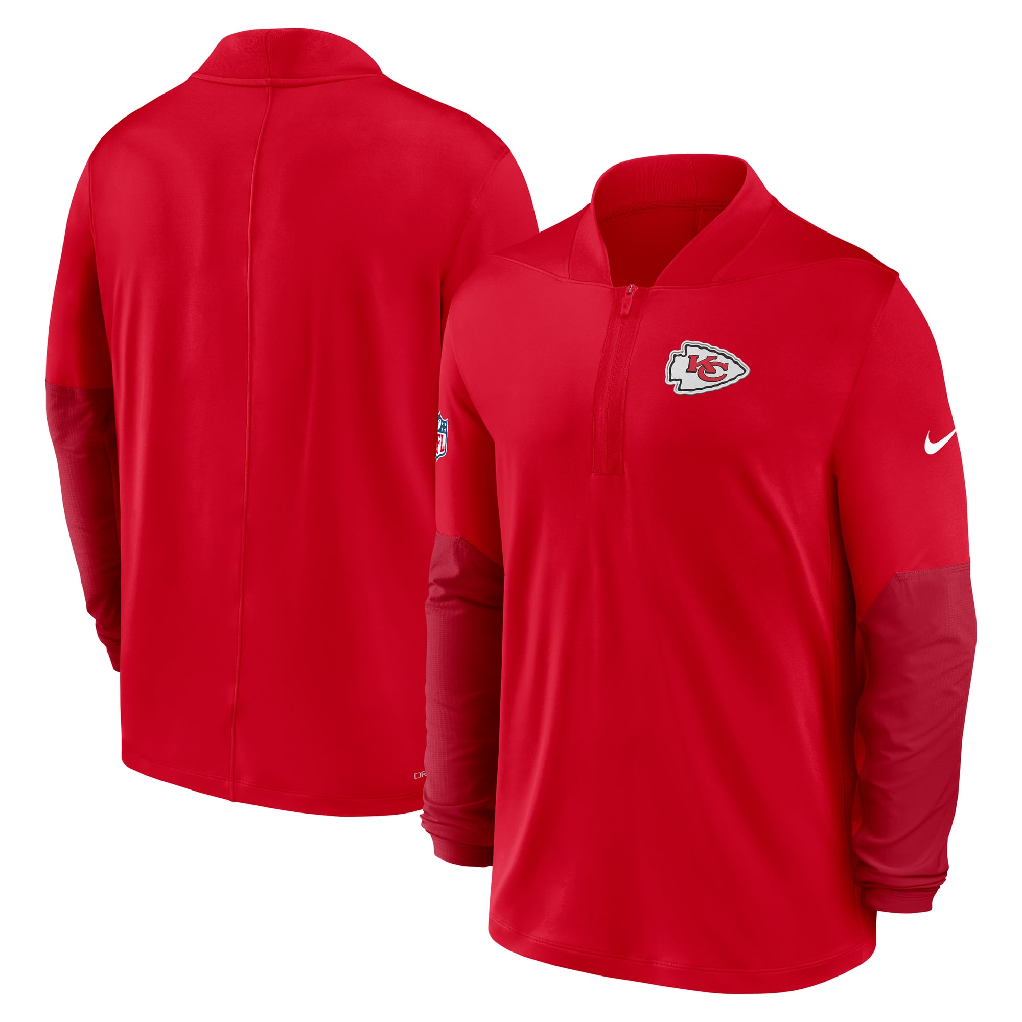 Kansas City Chiefs Nike Dri-FIT Half Zip Top - Mens, , rebel_hi-res