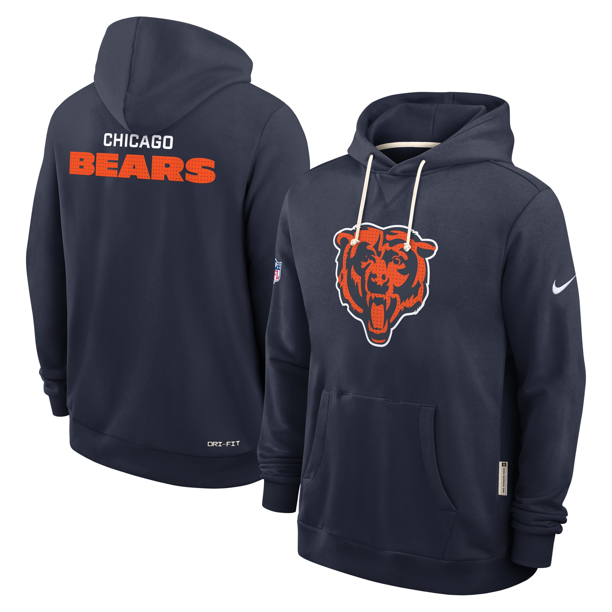 Chicago Bears Nike Dri-FIT Hoodie - Mens, , rebel_hi-res