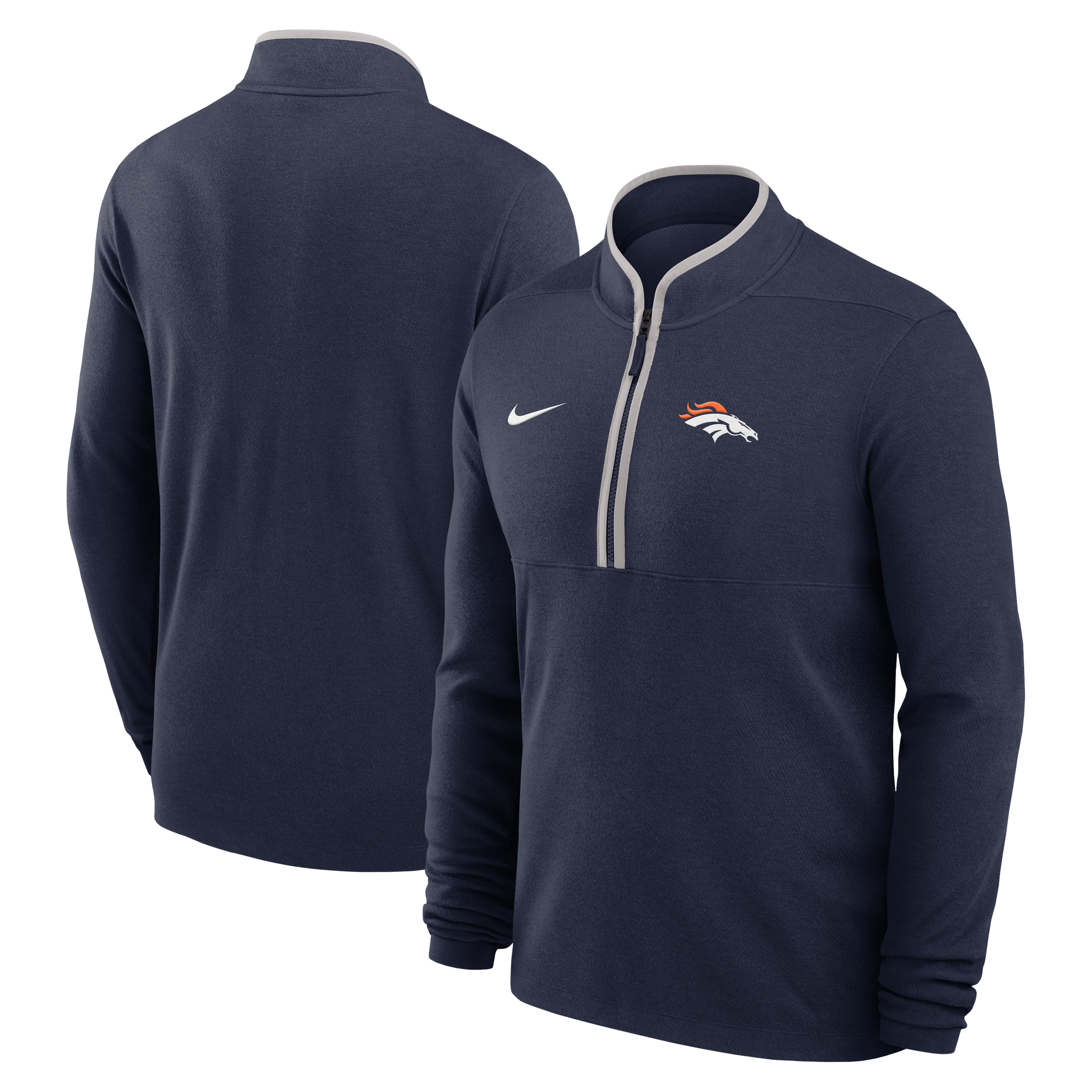 Denver Broncos Nike Victory Half Zip - Mens, , rebel_hi-res